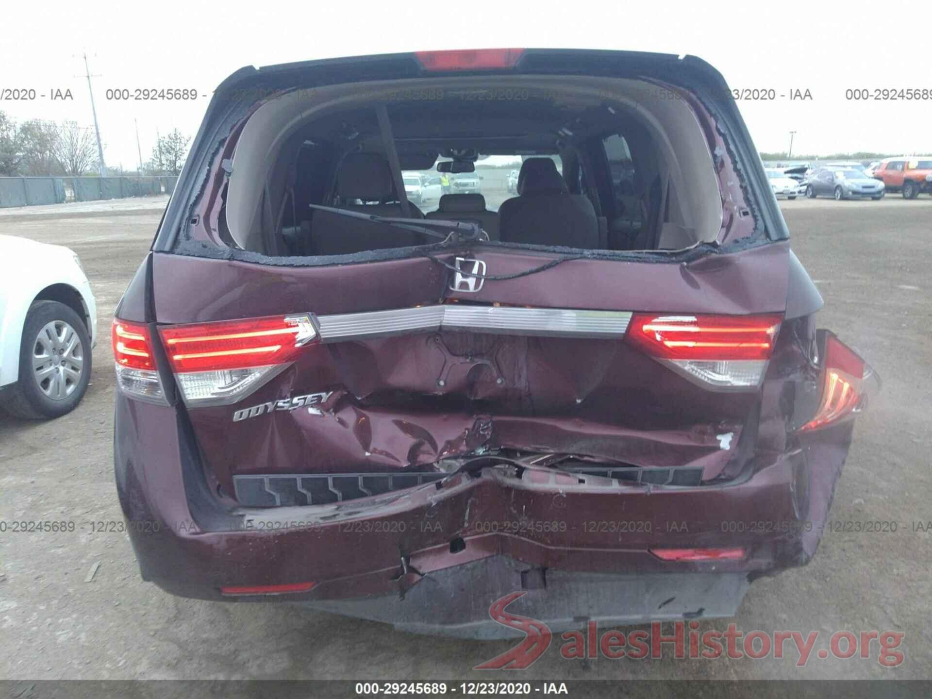 5FNRL5H61GB111169 2016 HONDA ODYSSEY