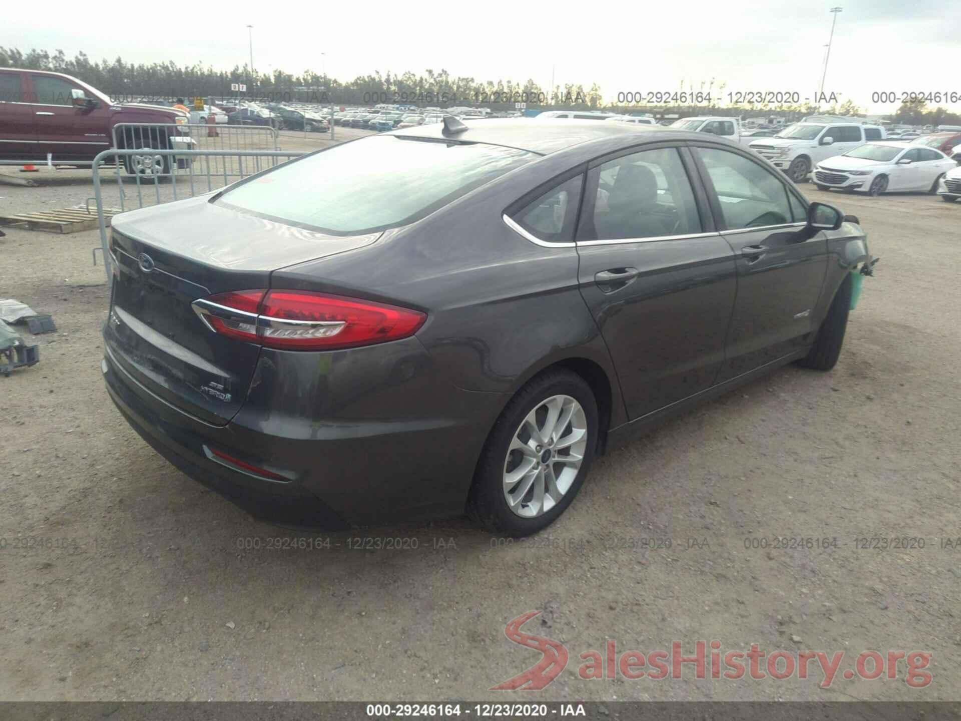 3FA6P0LU5KR205519 2019 FORD FUSION HYBRID