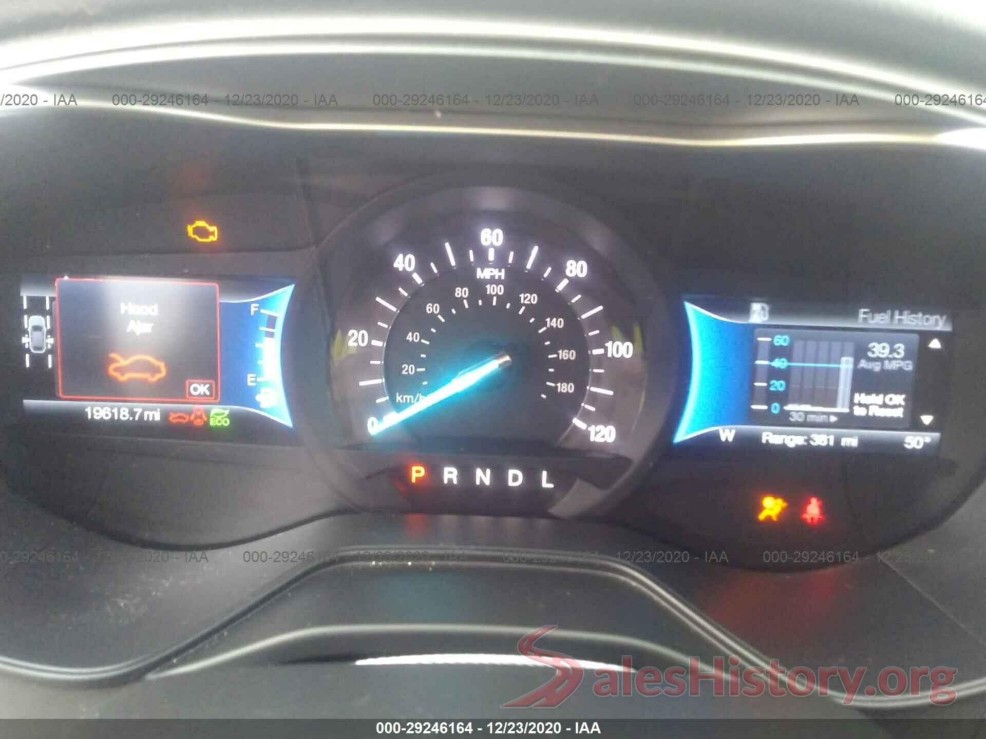 3FA6P0LU5KR205519 2019 FORD FUSION HYBRID