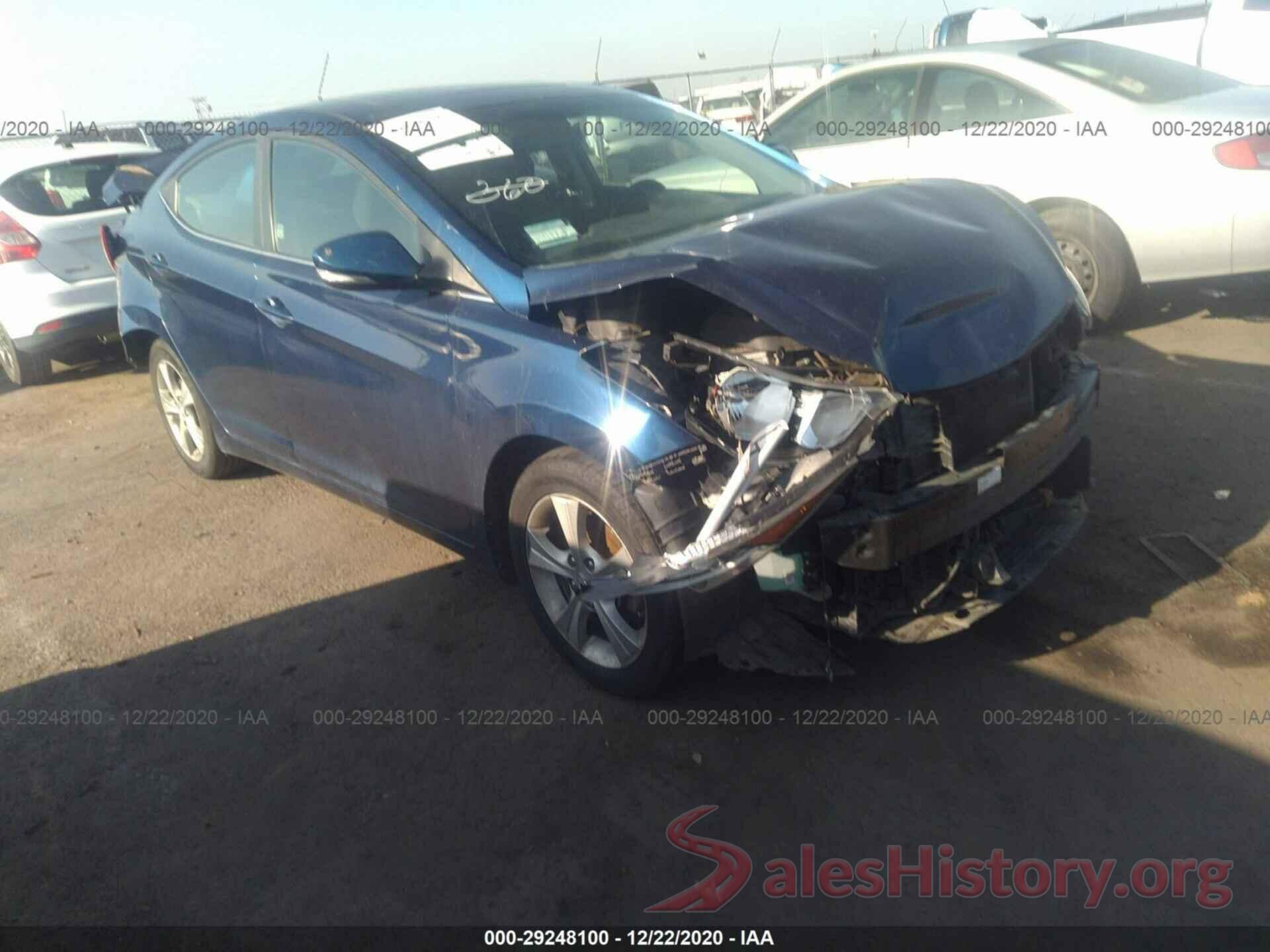 5NPDH4AE2GH729397 2016 HYUNDAI ELANTRA