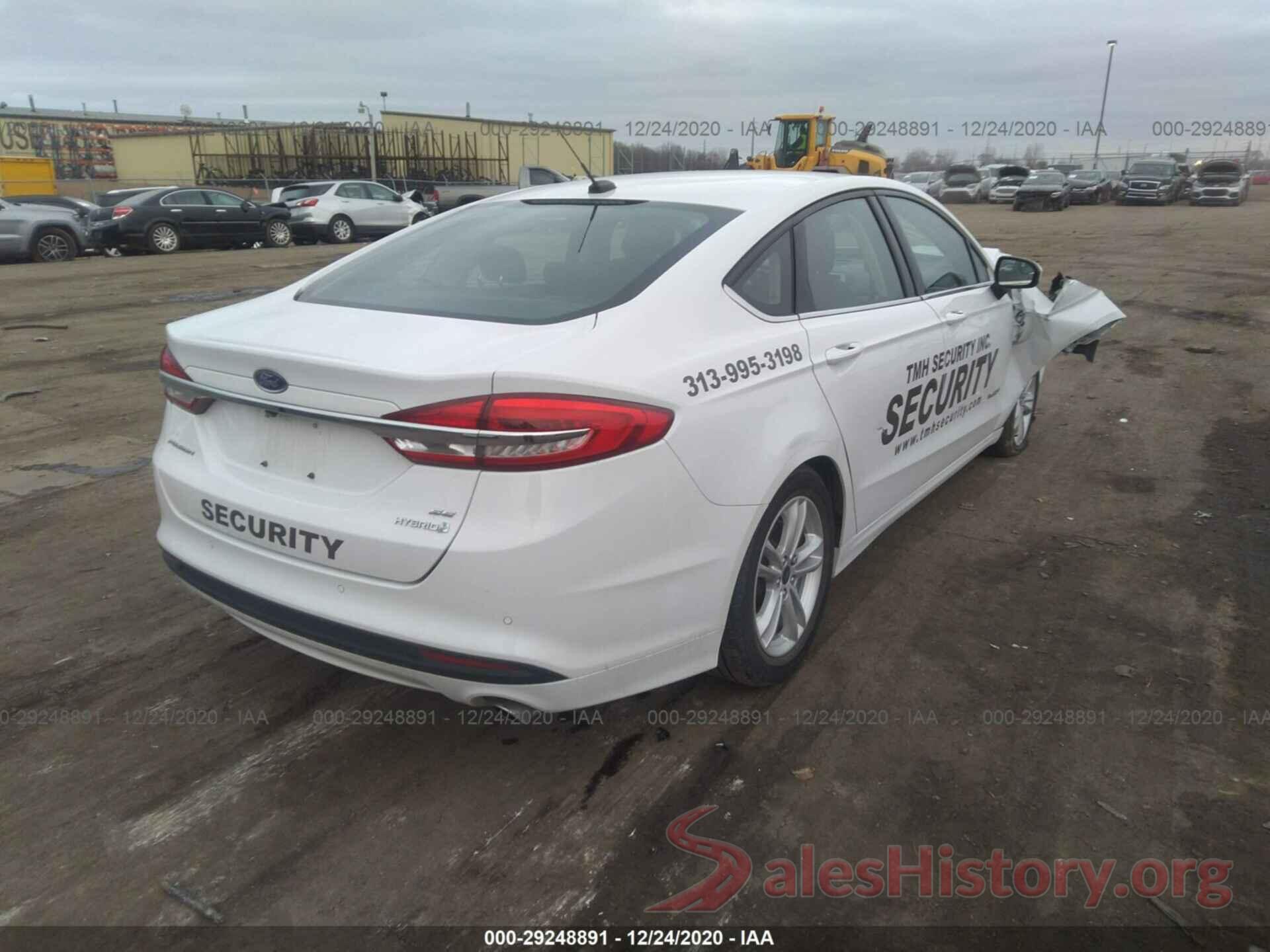 3FA6P0LU7JR175776 2018 FORD FUSION HYBRID