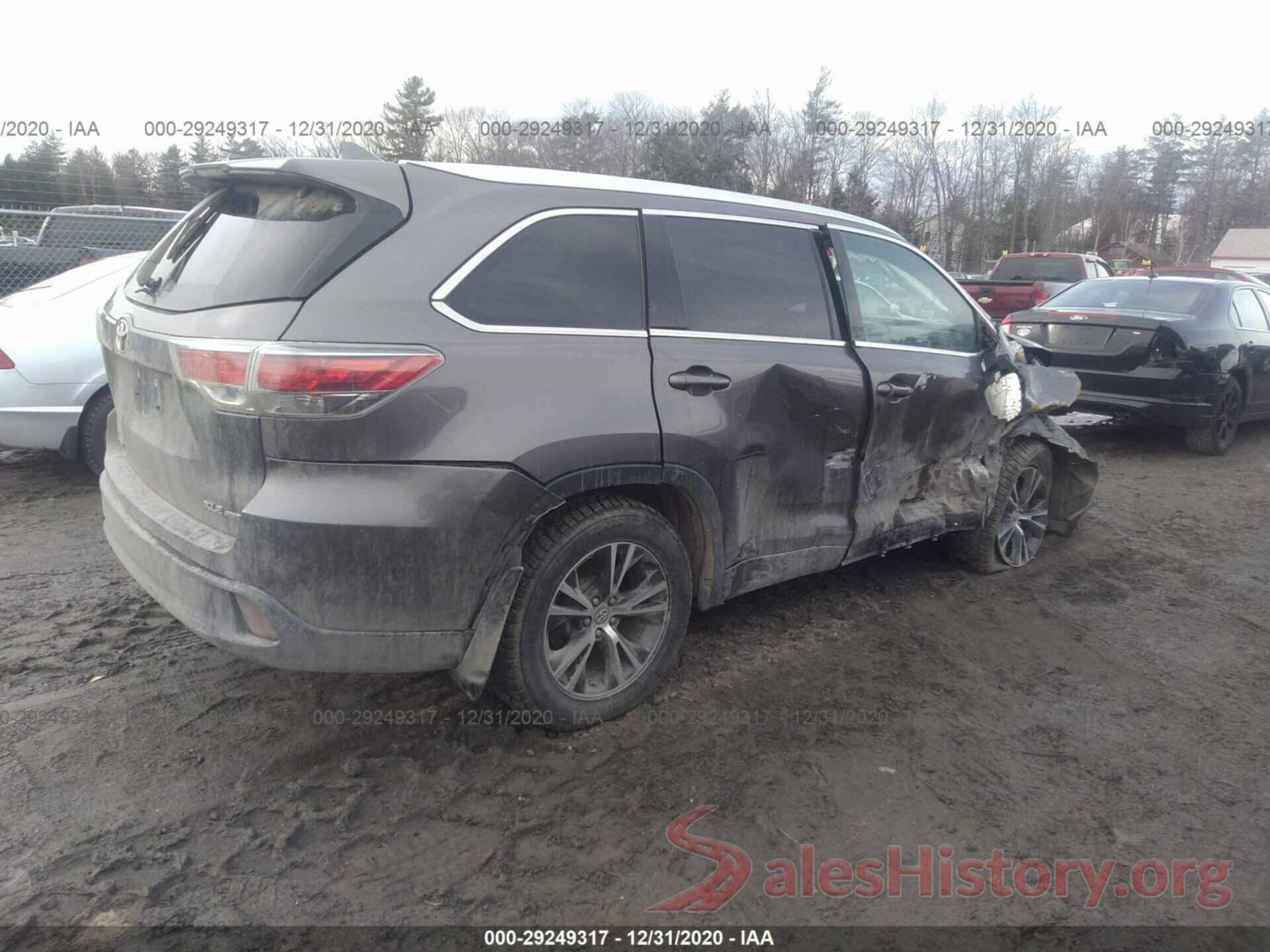 5TDJKRFH2GS504072 2016 TOYOTA HIGHLANDER