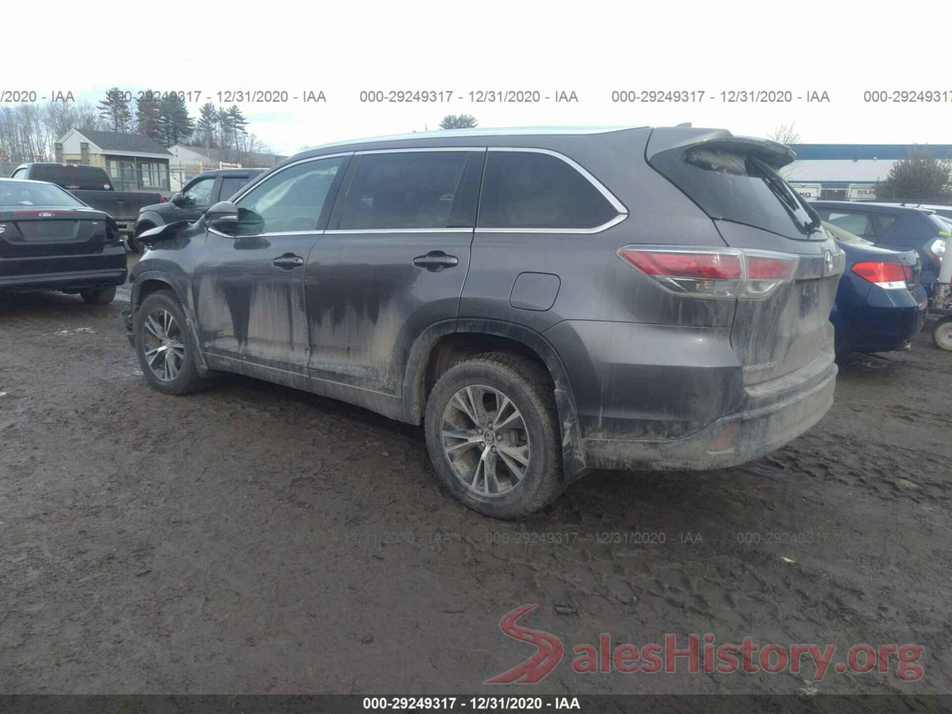 5TDJKRFH2GS504072 2016 TOYOTA HIGHLANDER