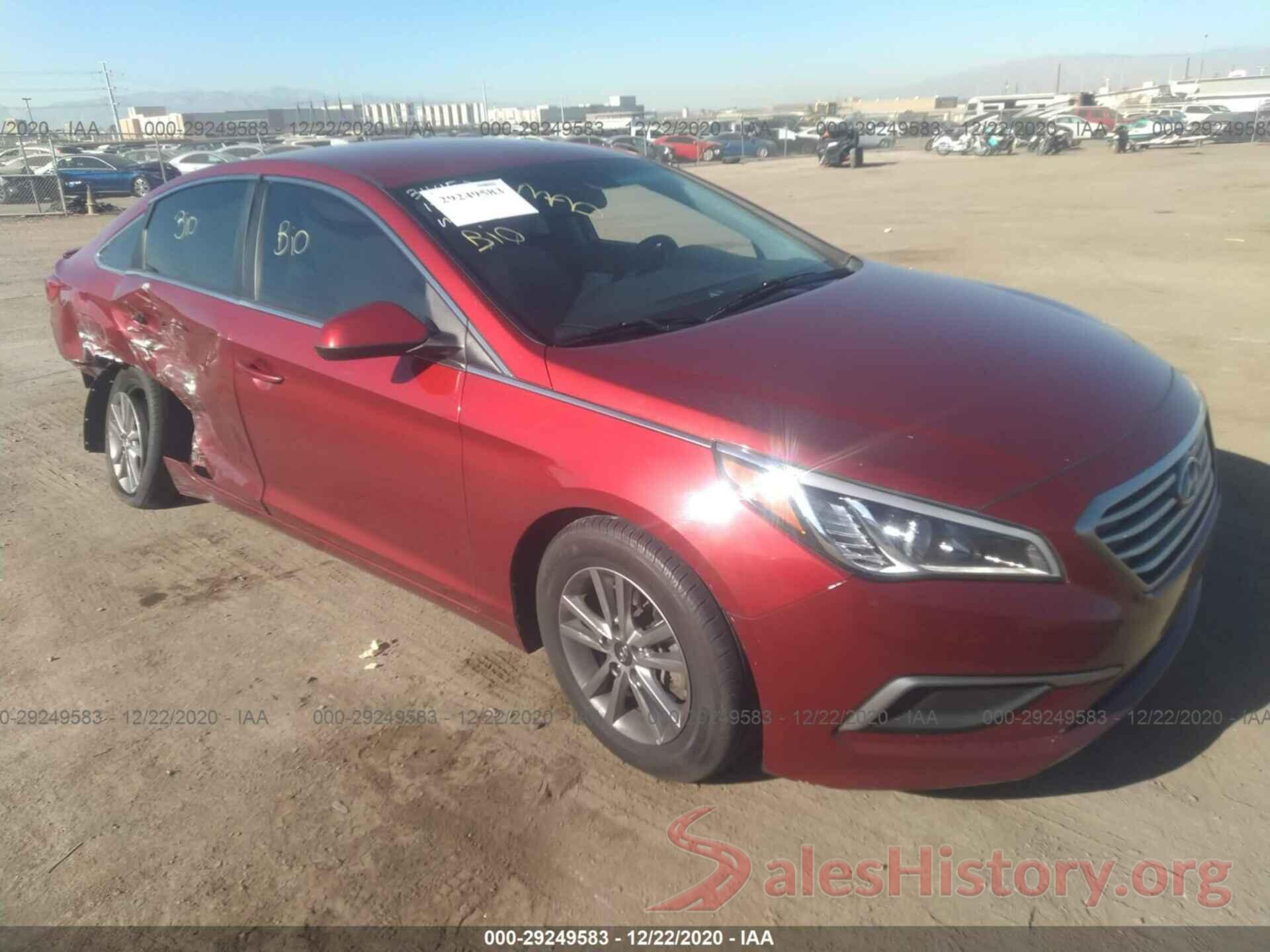 5NPE24AFXGH383727 2016 HYUNDAI SONATA