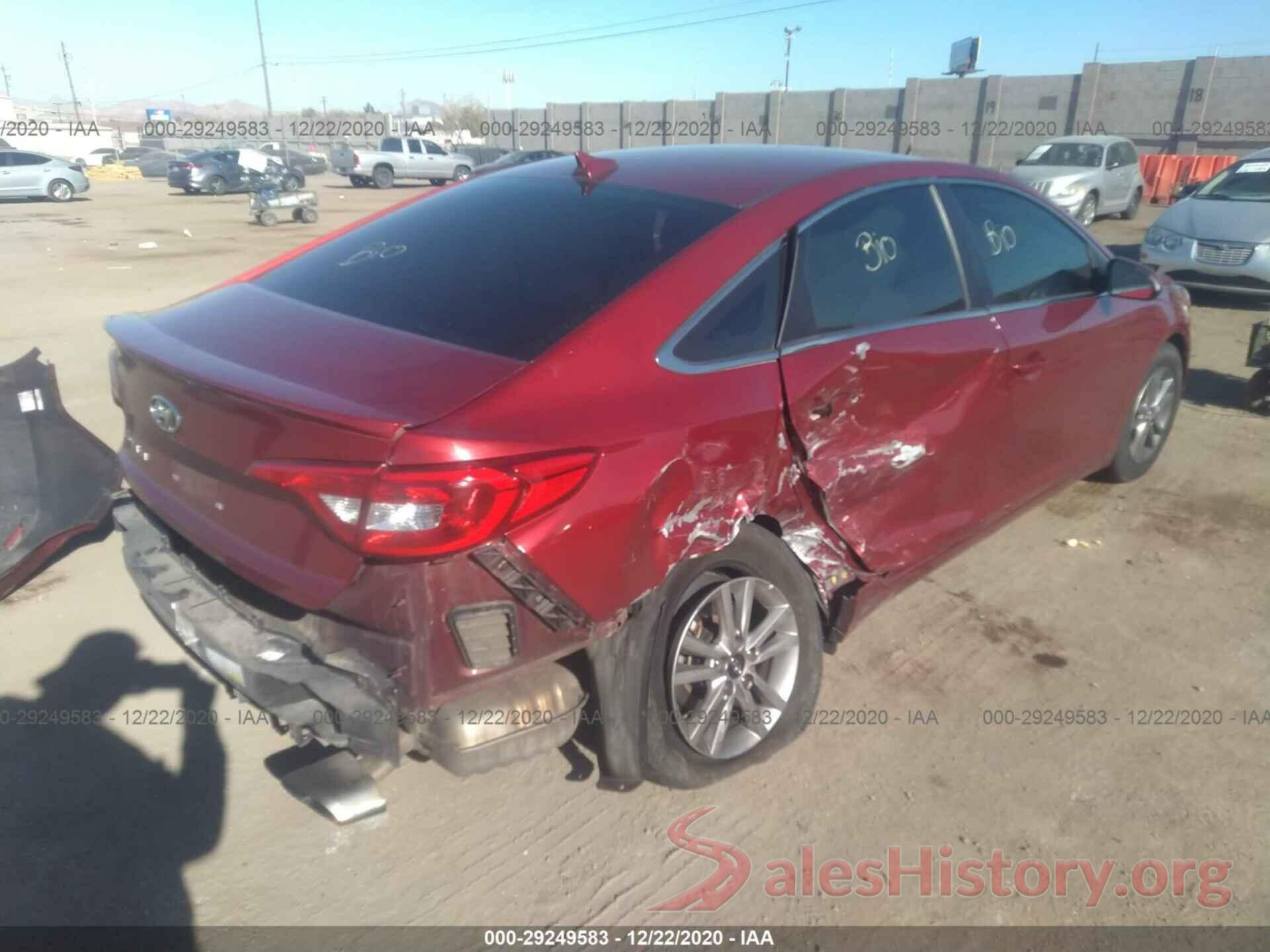 5NPE24AFXGH383727 2016 HYUNDAI SONATA