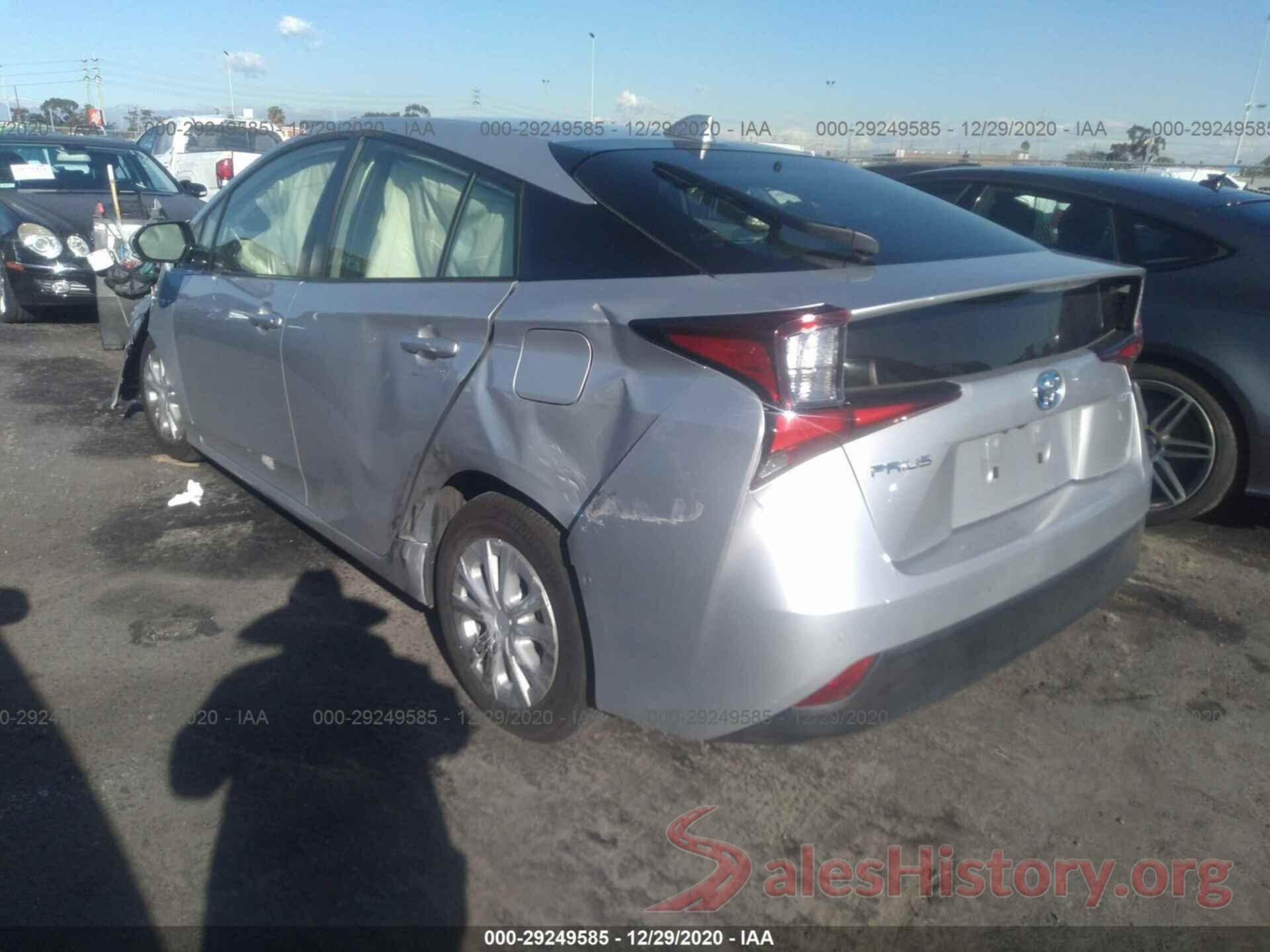 JTDKARFU5L3111148 2020 TOYOTA PRIUS