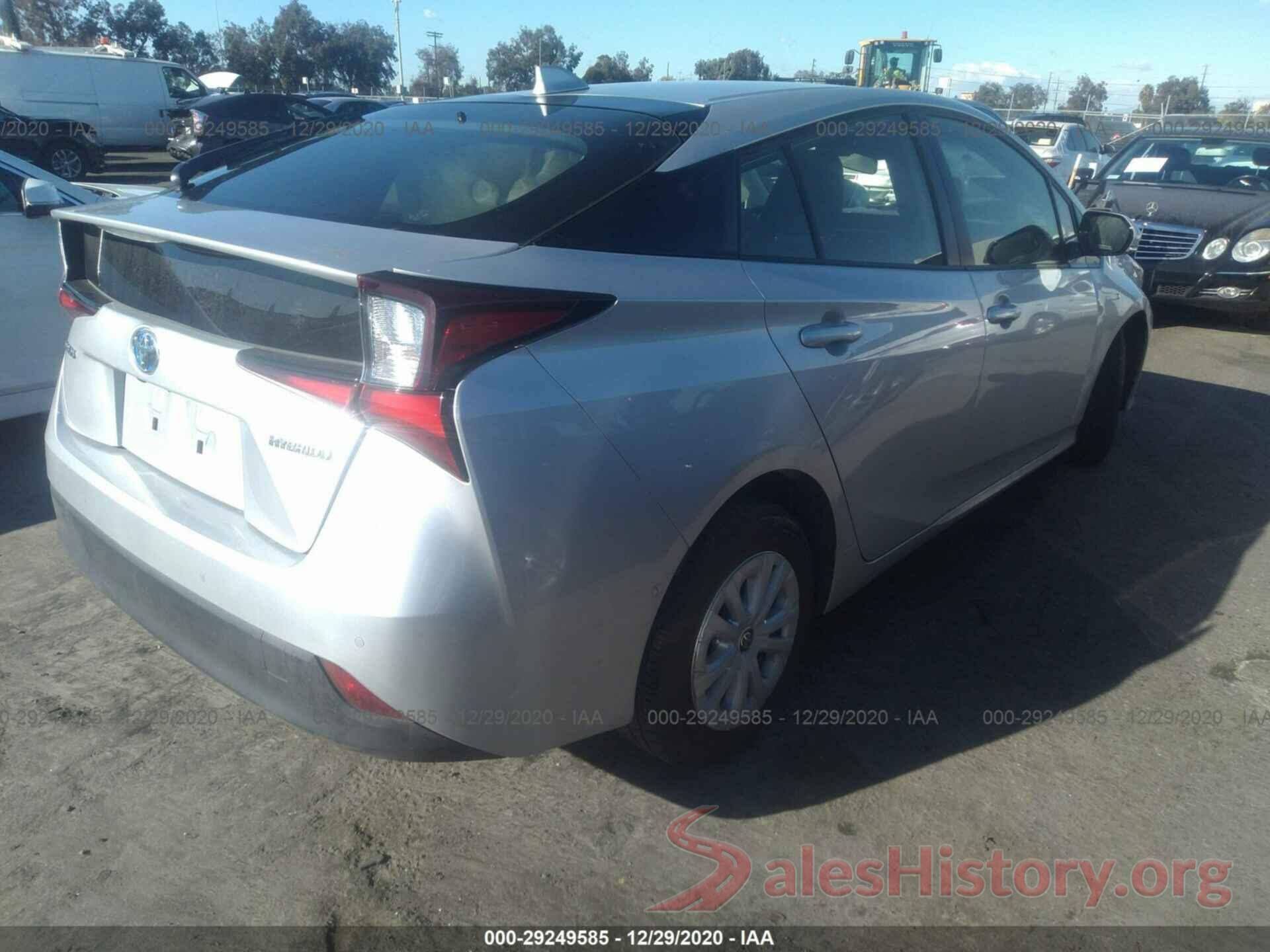 JTDKARFU5L3111148 2020 TOYOTA PRIUS