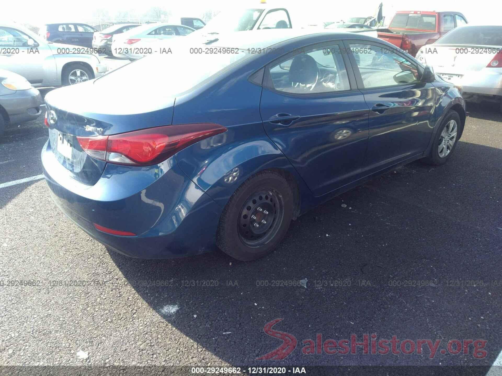 5NPDH4AE1GH665465 2016 HYUNDAI ELANTRA