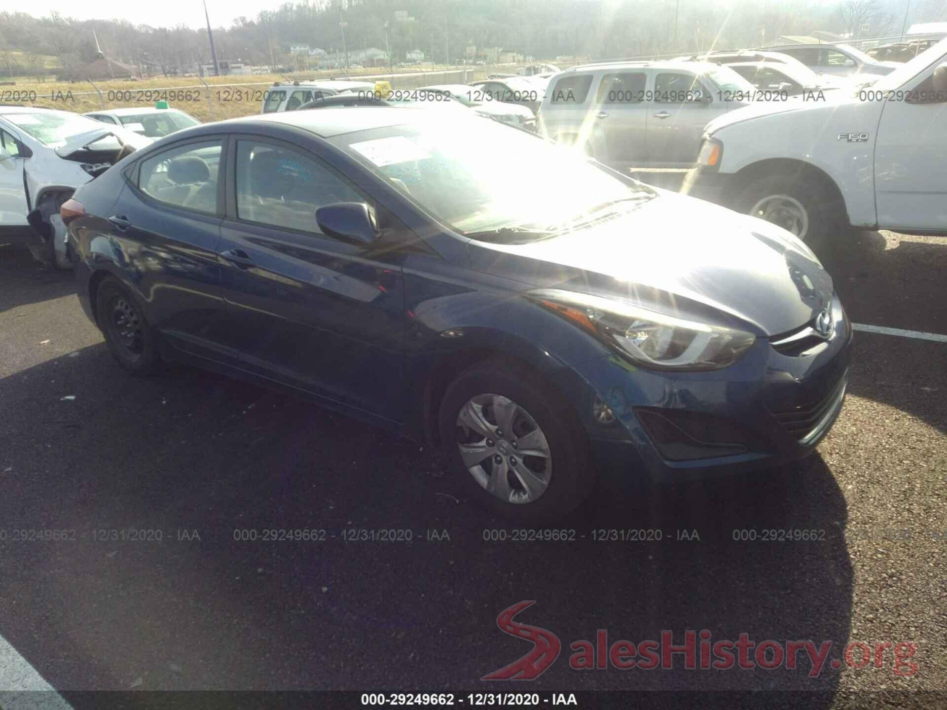 5NPDH4AE1GH665465 2016 HYUNDAI ELANTRA