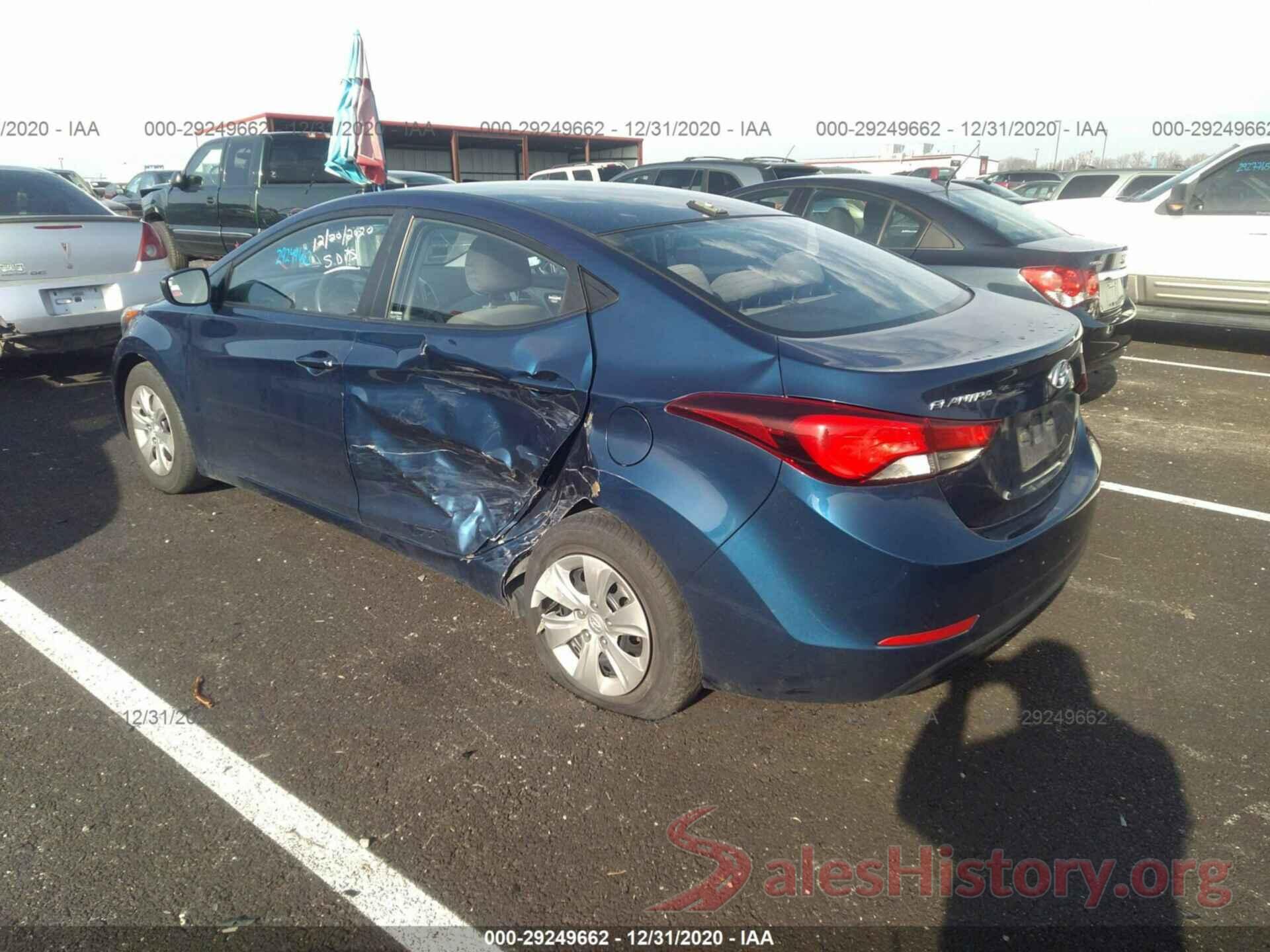 5NPDH4AE1GH665465 2016 HYUNDAI ELANTRA