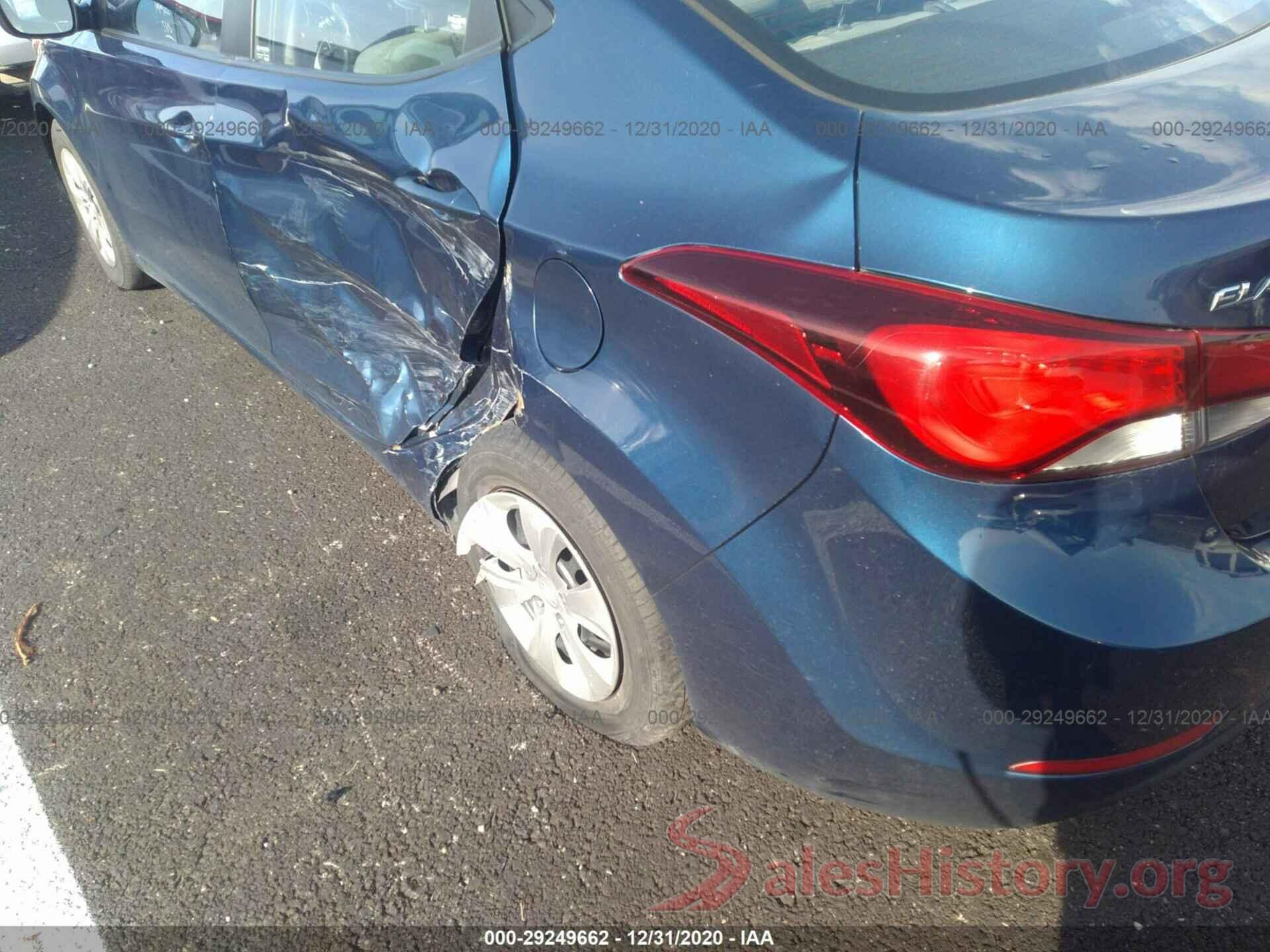 5NPDH4AE1GH665465 2016 HYUNDAI ELANTRA