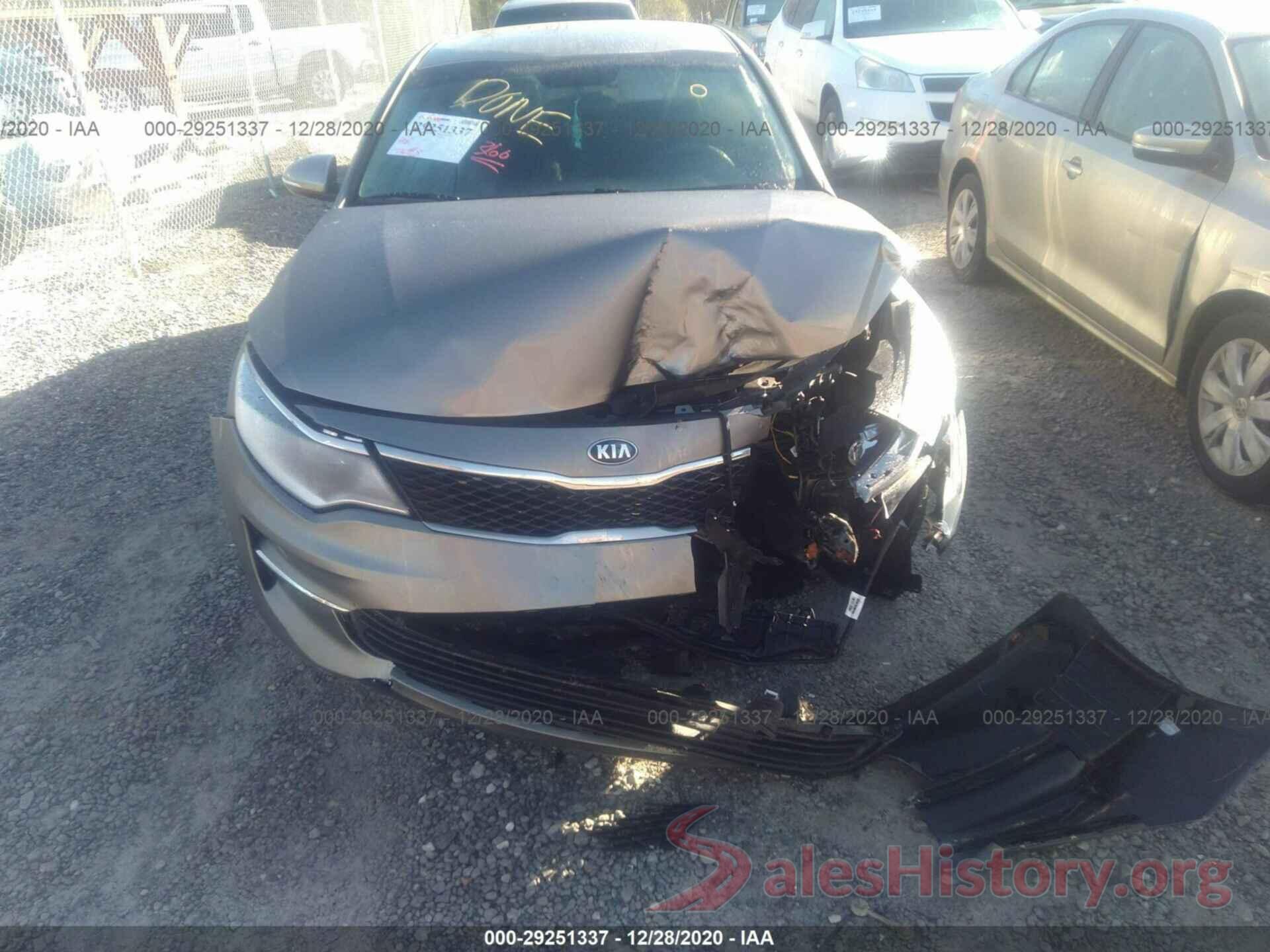 5XXGT4L33GG088103 2016 KIA OPTIMA