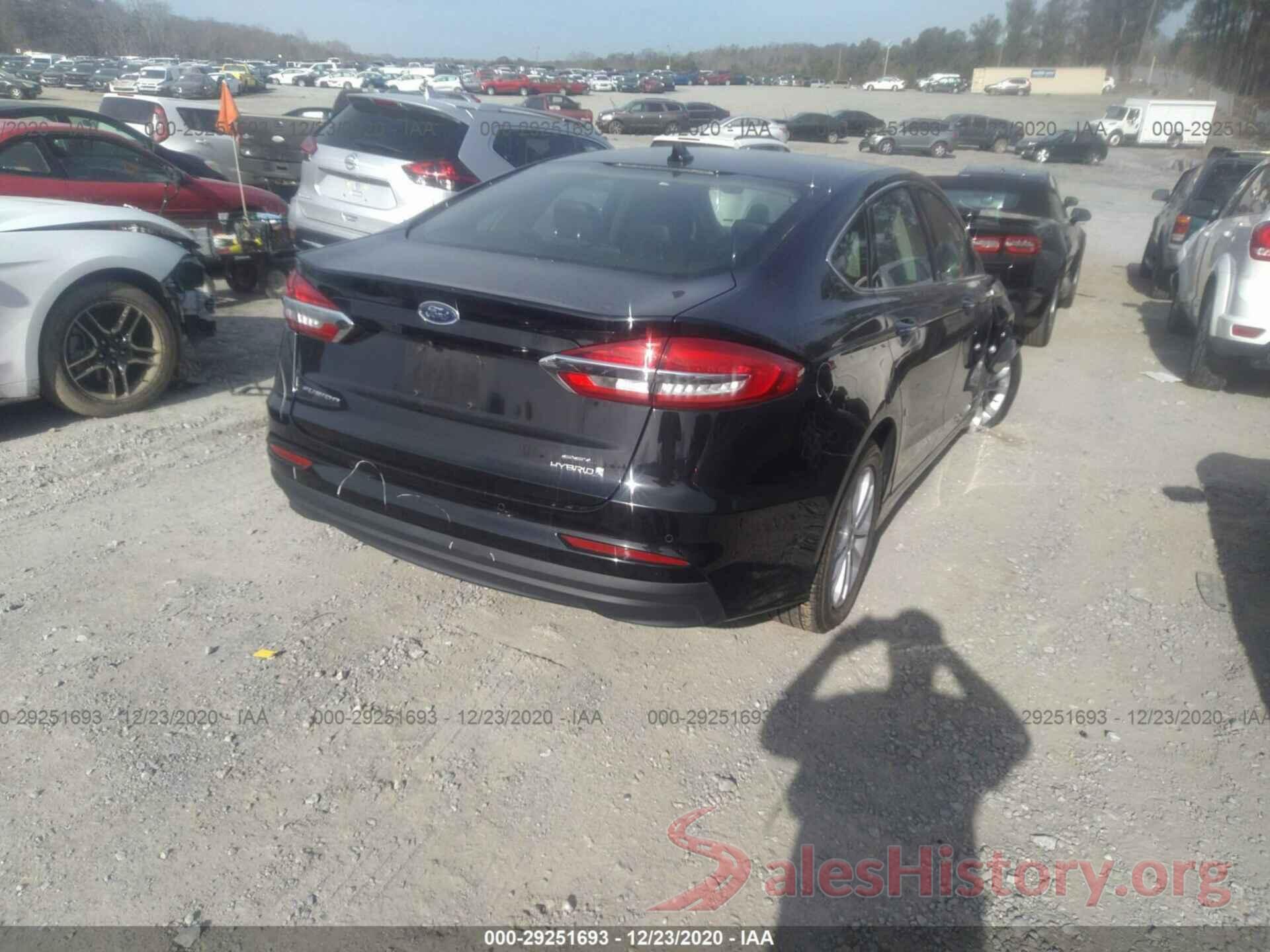 3FA6P0MU4KR110061 2019 FORD FUSION HYBRID