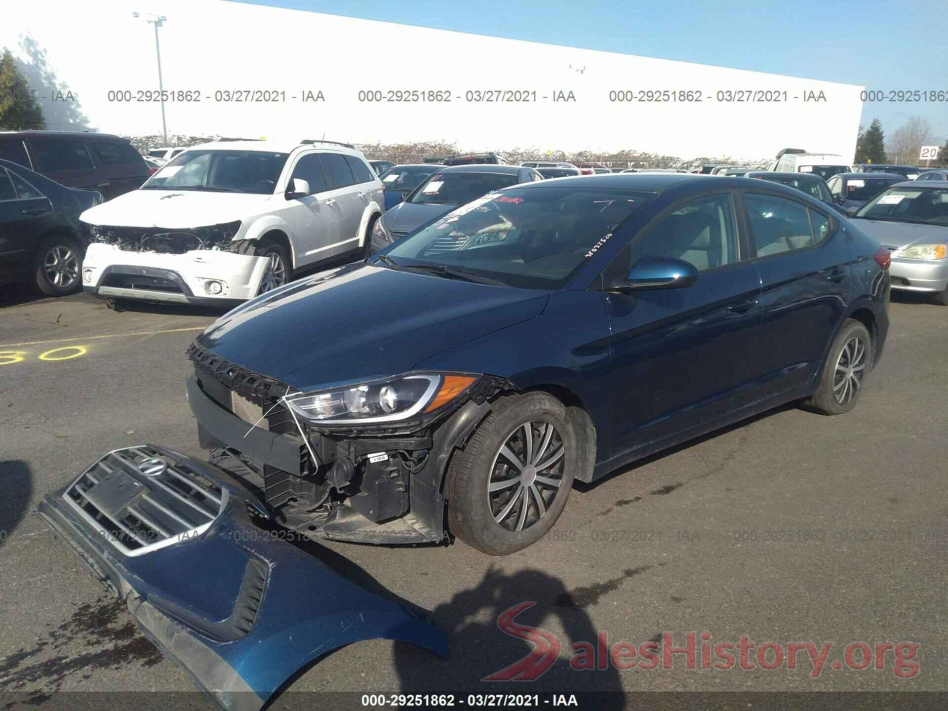 5NPD74LF1HH182911 2017 HYUNDAI ELANTRA