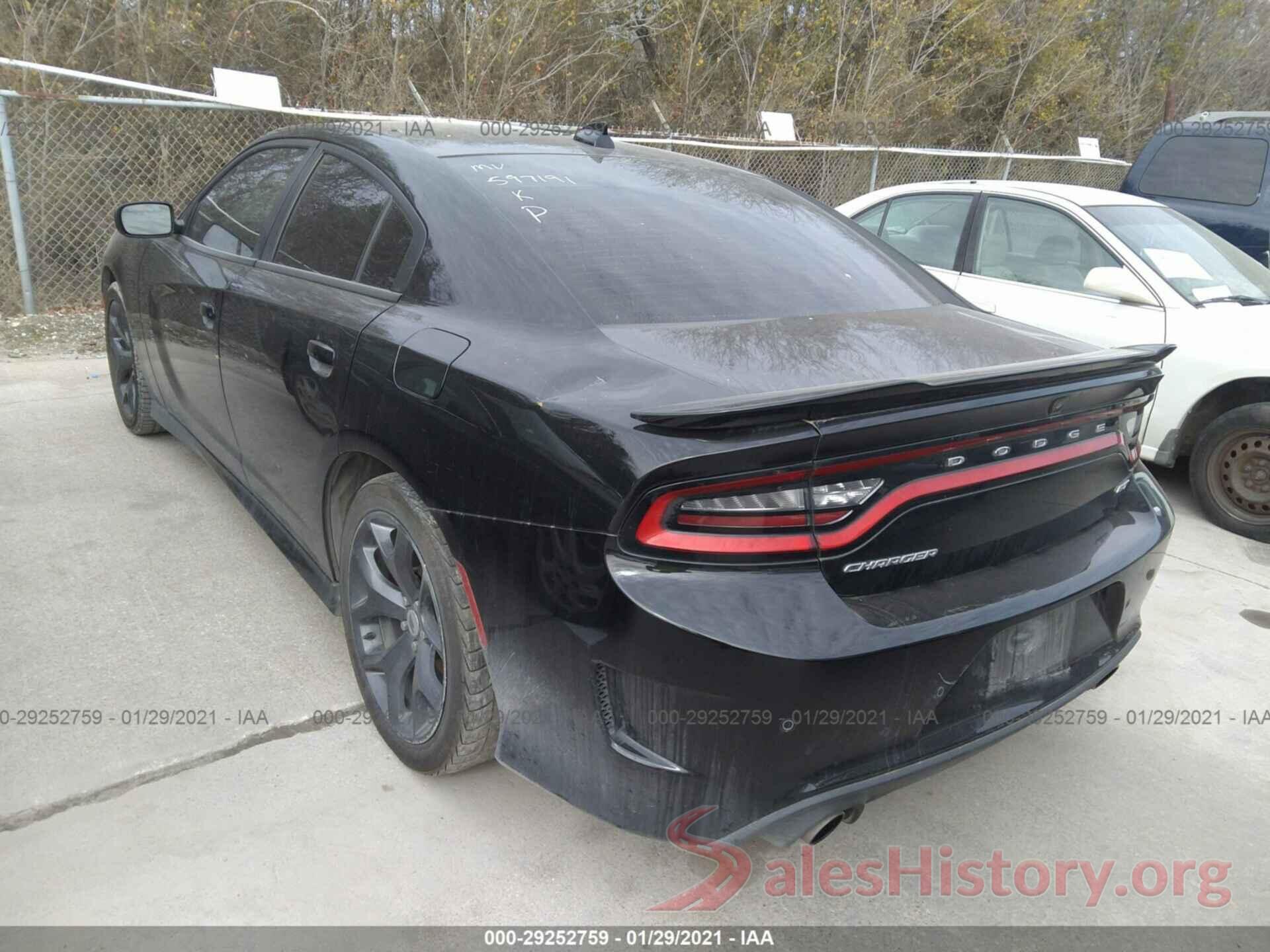 2C3CDXHG3KH597191 2019 DODGE CHARGER