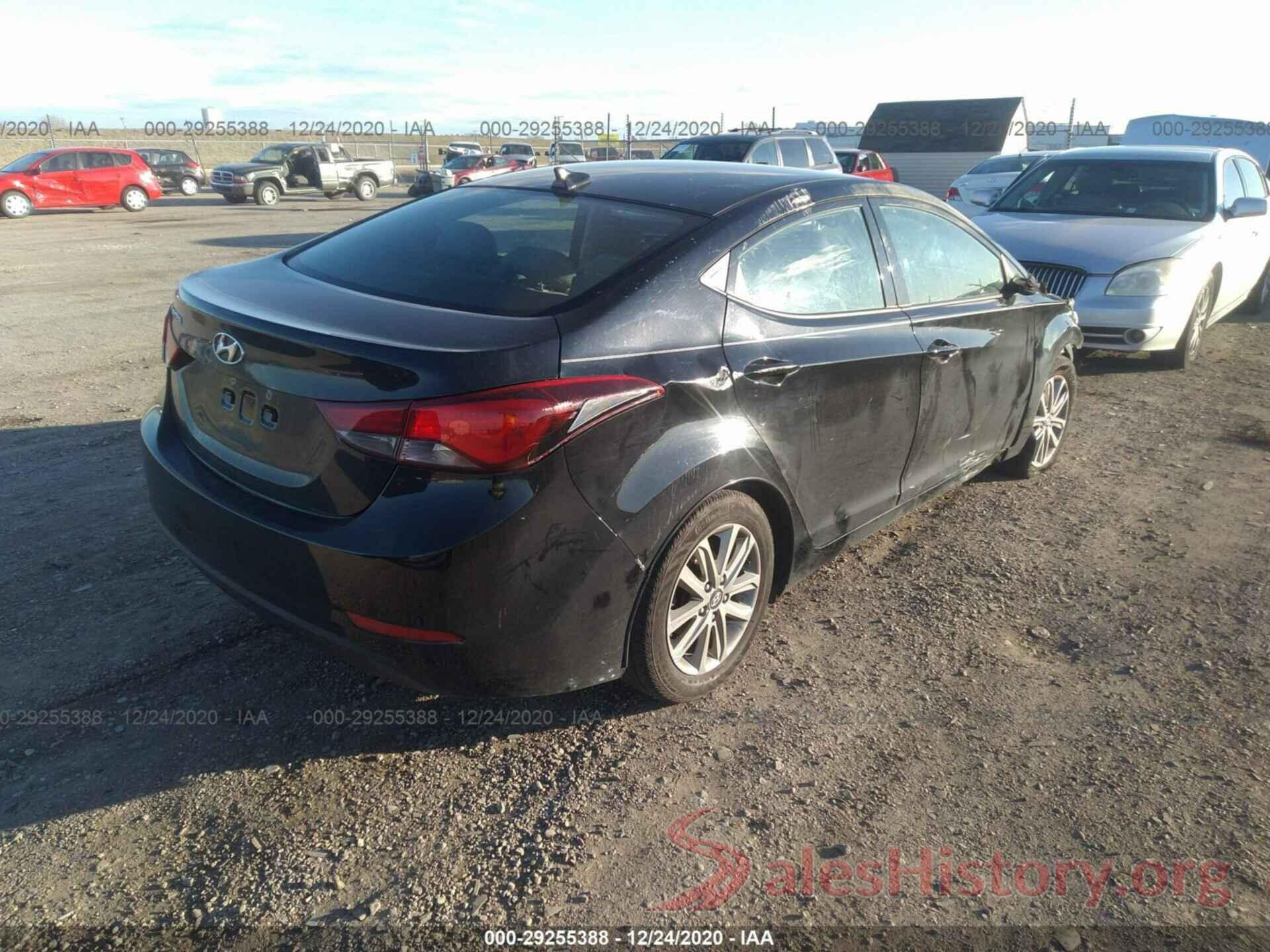 5NPDH4AE0GH662573 2016 HYUNDAI ELANTRA