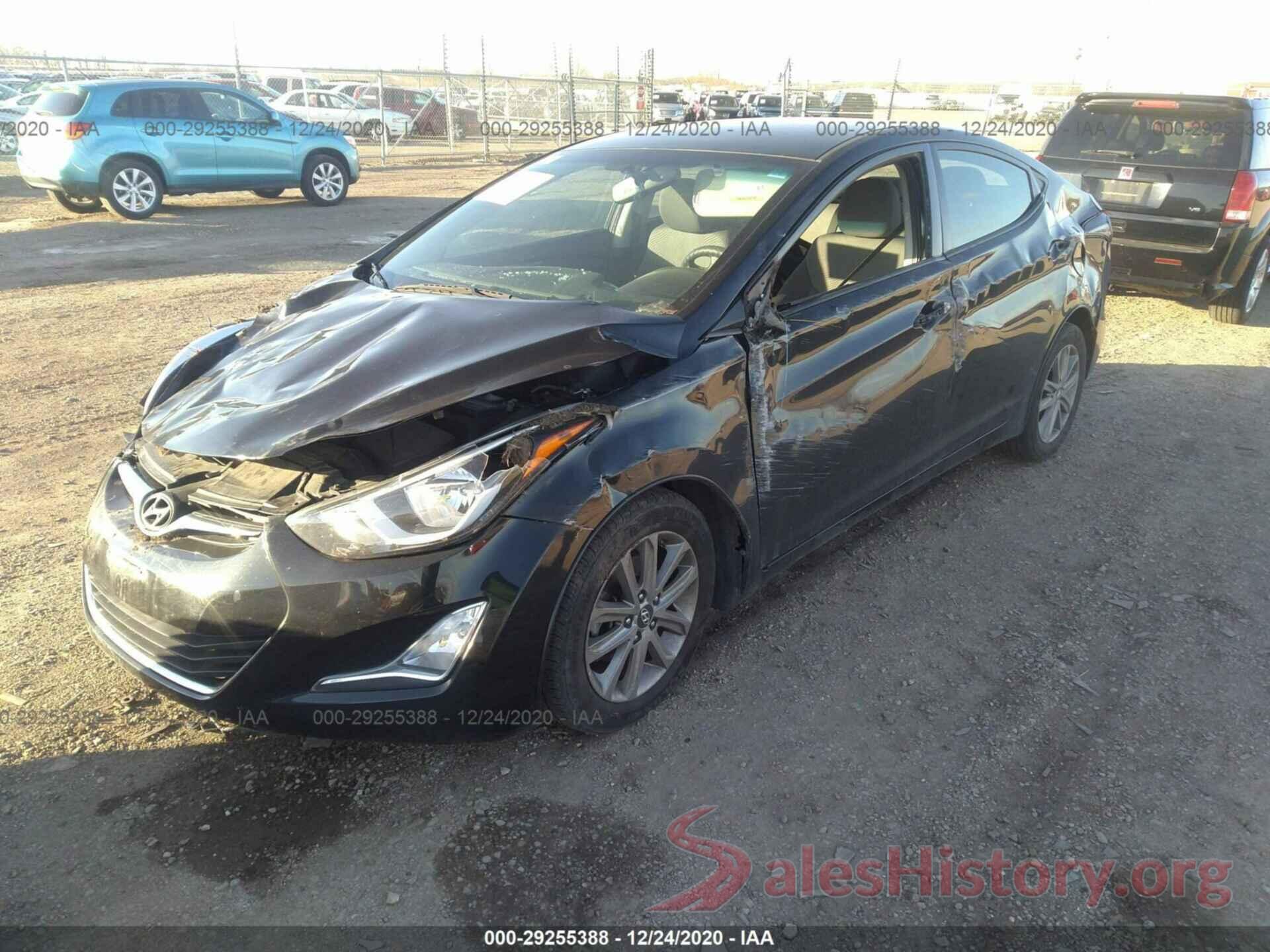 5NPDH4AE0GH662573 2016 HYUNDAI ELANTRA