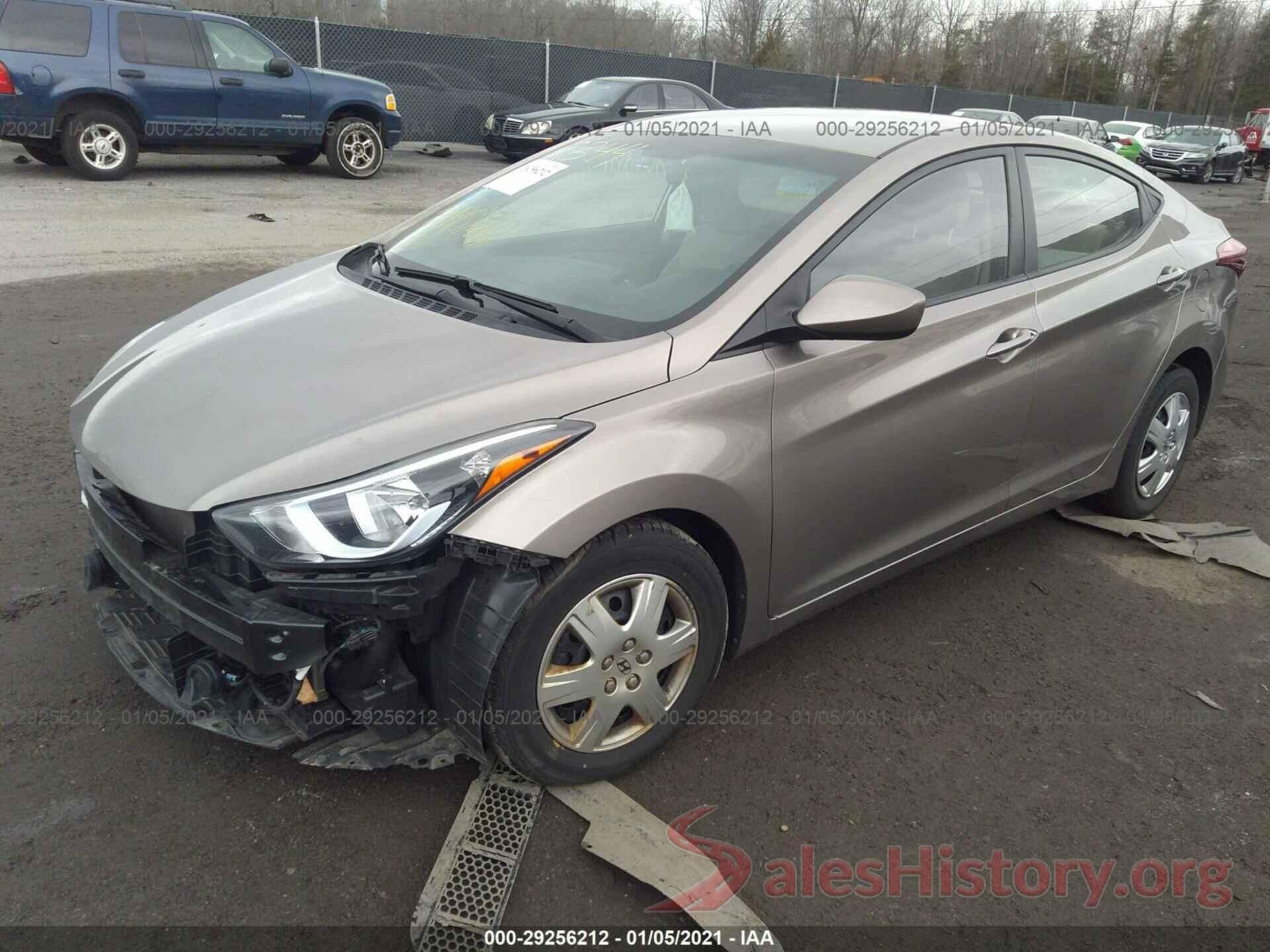 5NPDH4AE7GH678785 2016 HYUNDAI ELANTRA