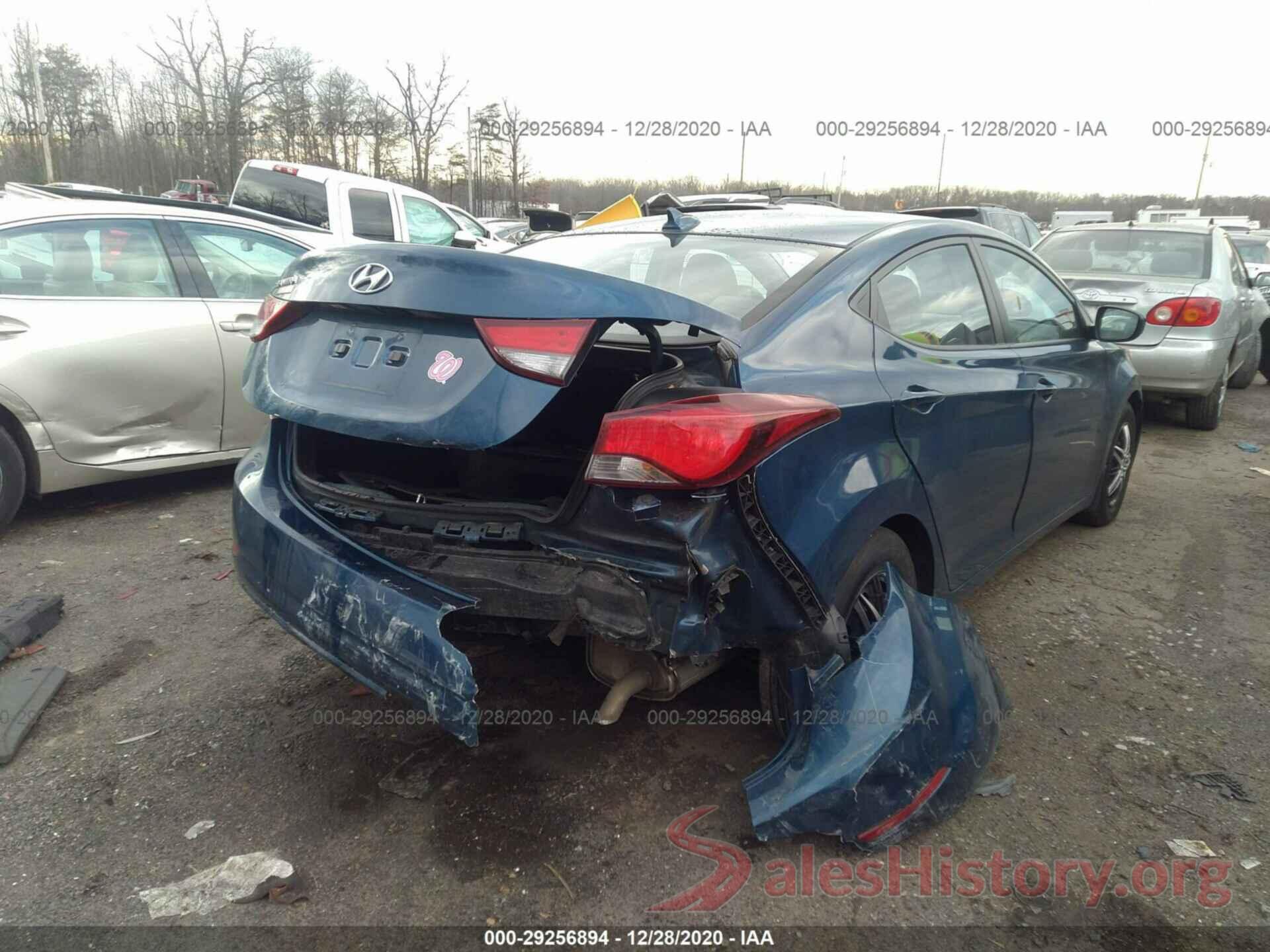 KMHDH4AE2GU567448 2016 HYUNDAI ELANTRA