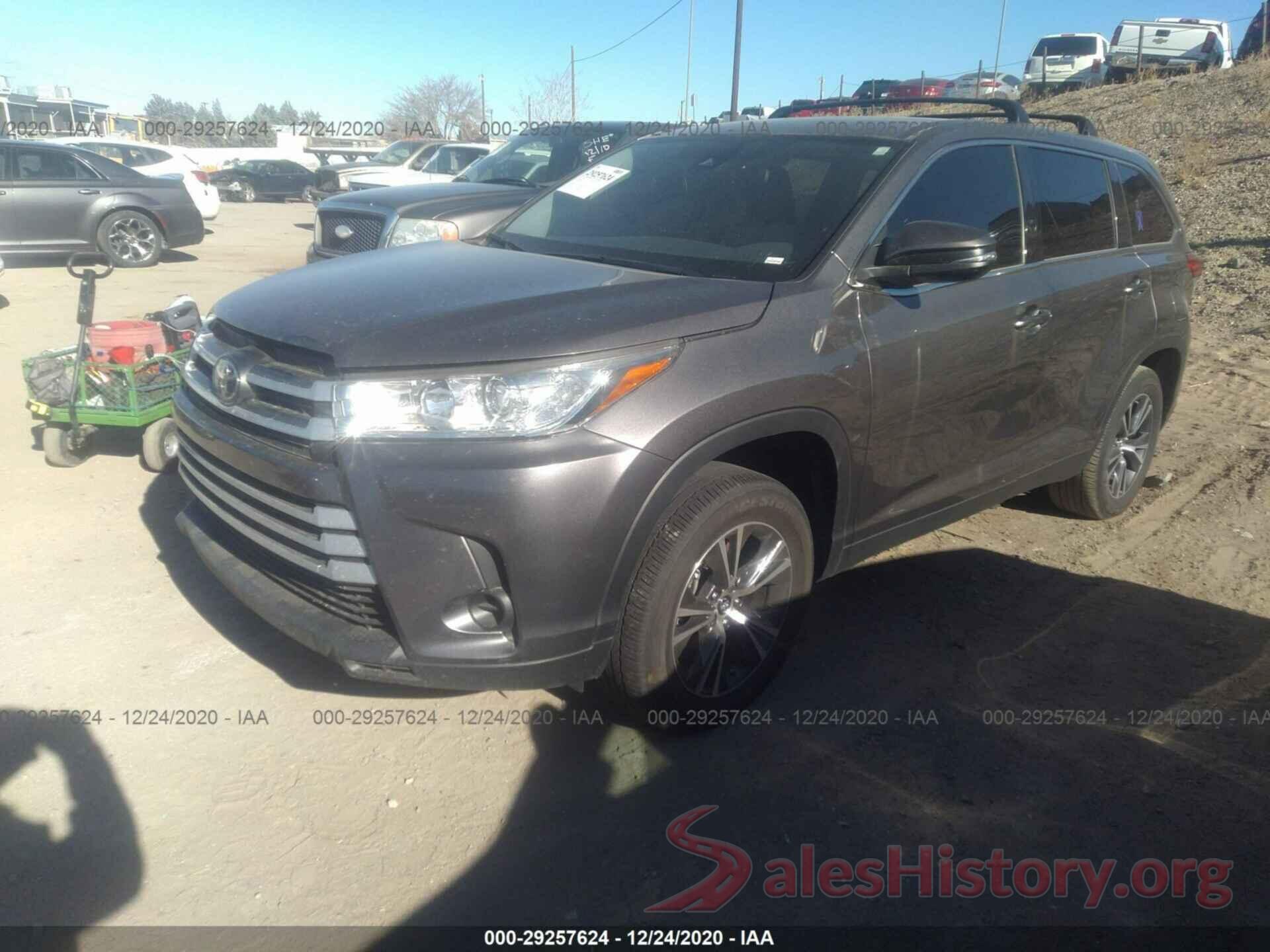 5TDZZRFH4KS337818 2019 TOYOTA HIGHLANDER