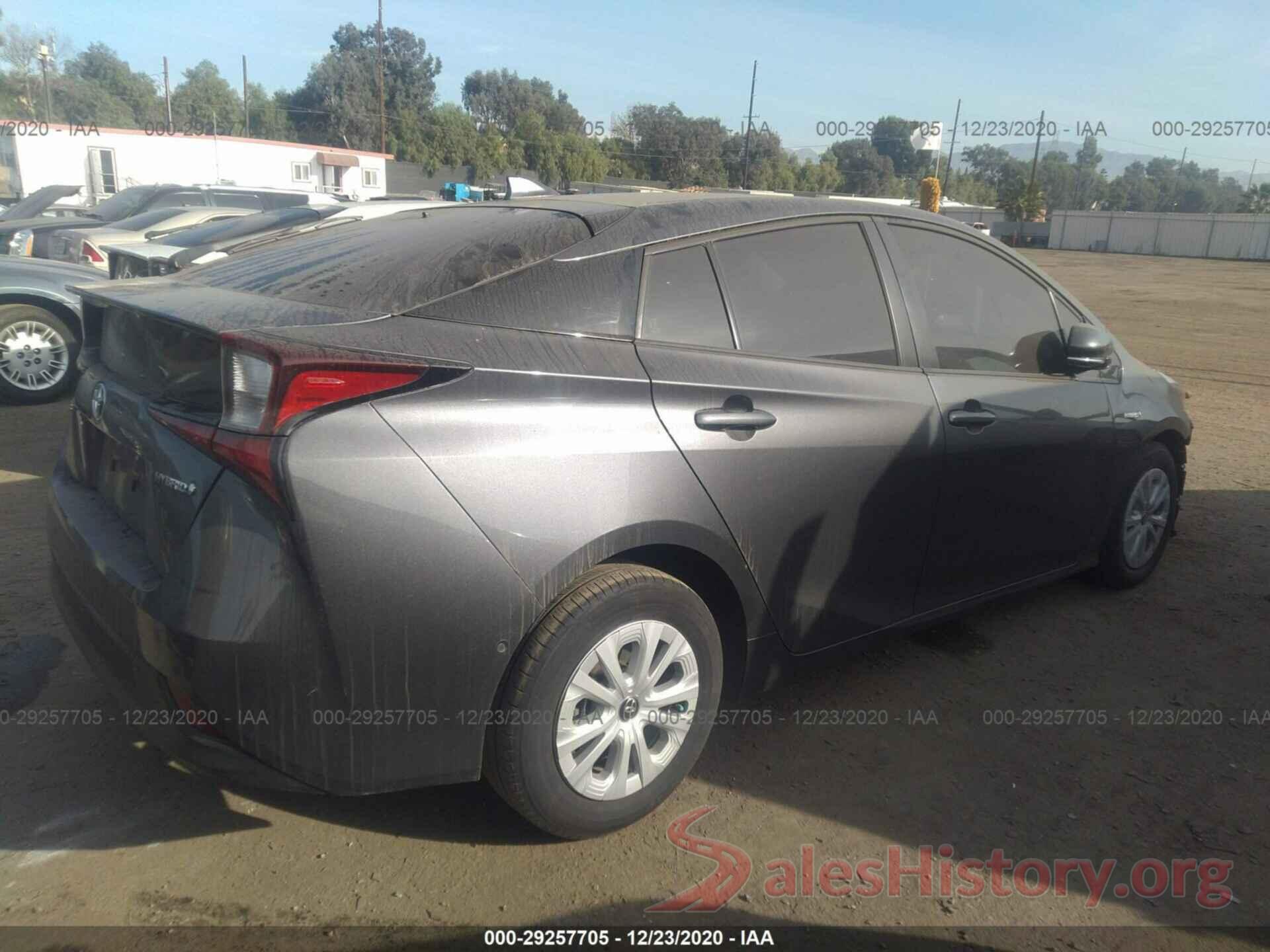 JTDKARFU8K3078323 2019 TOYOTA PRIUS