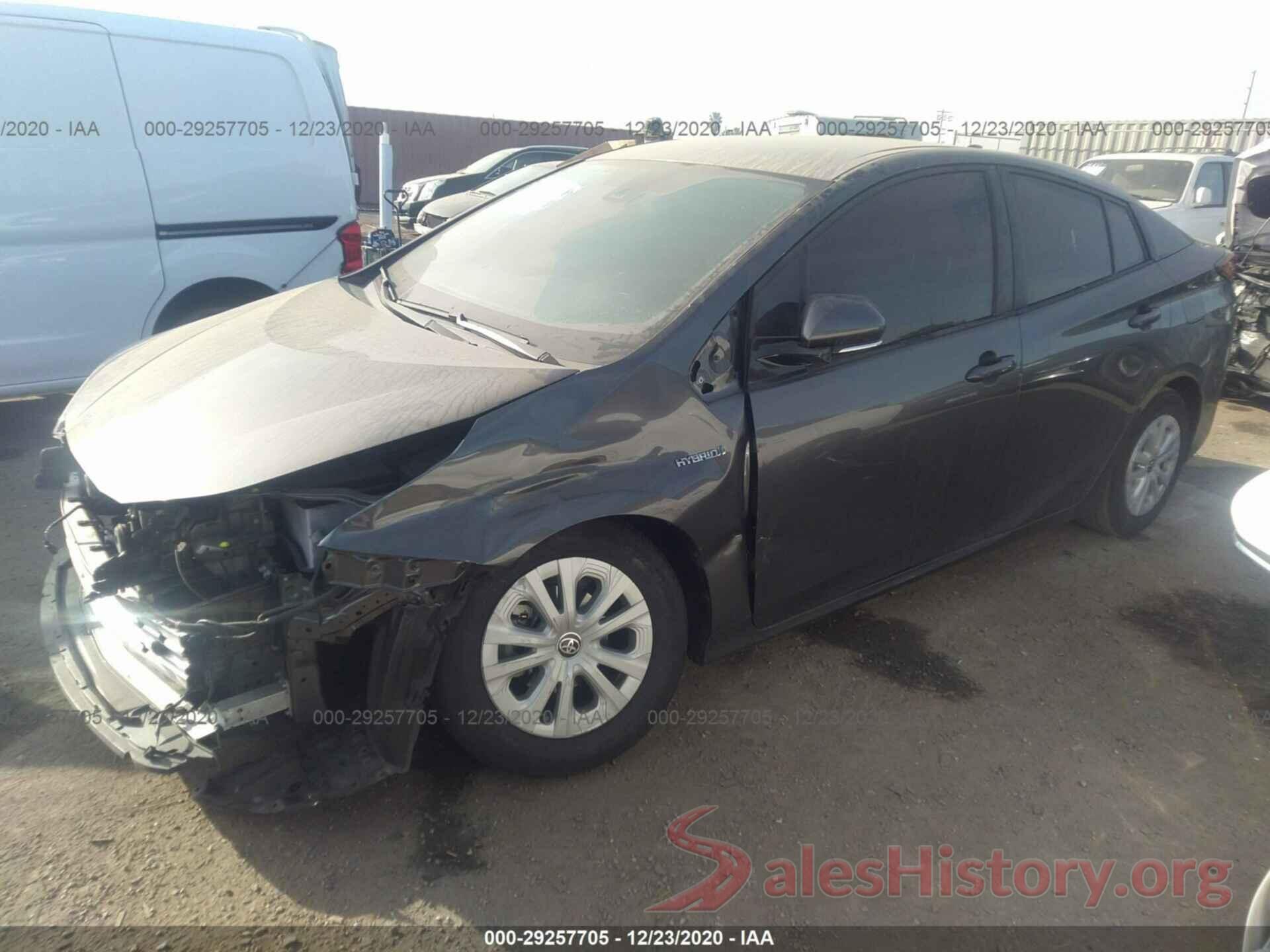 JTDKARFU8K3078323 2019 TOYOTA PRIUS