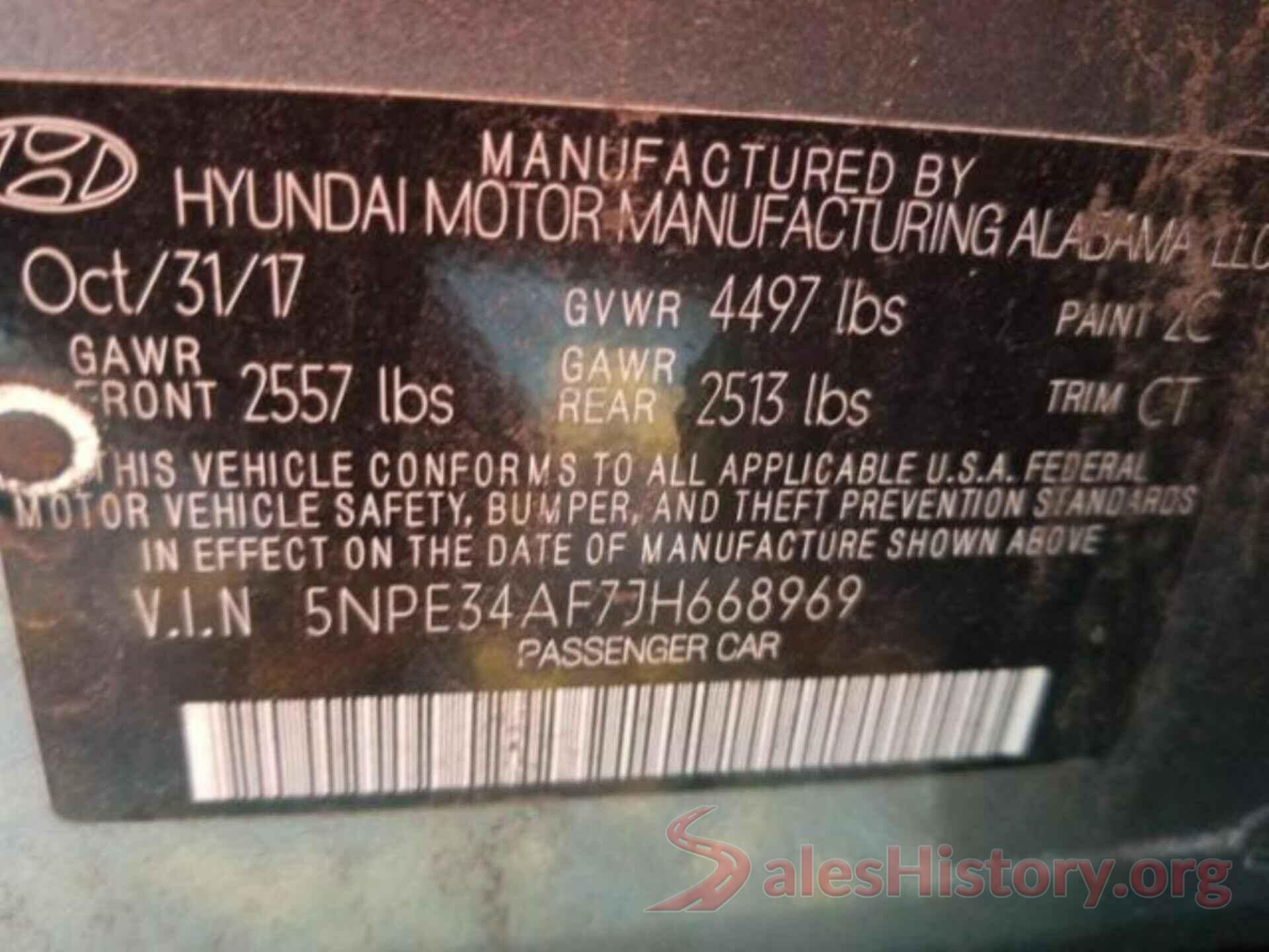 5NPE34AF7JH668969 2018 HYUNDAI SONATA