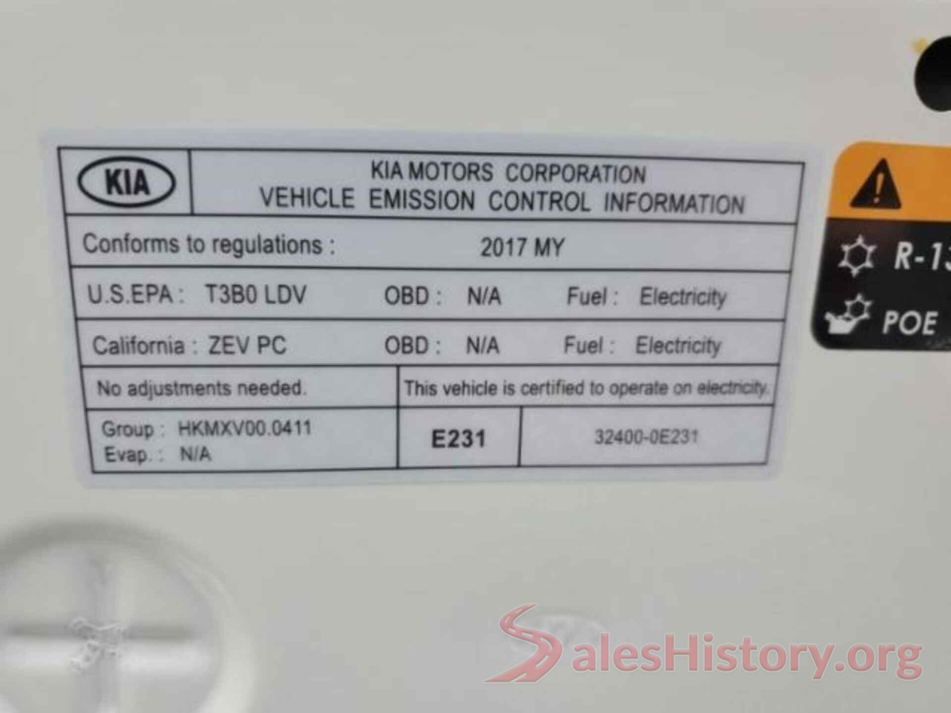 KNDJP3AE7H7020969 2017 KIA SOUL EV