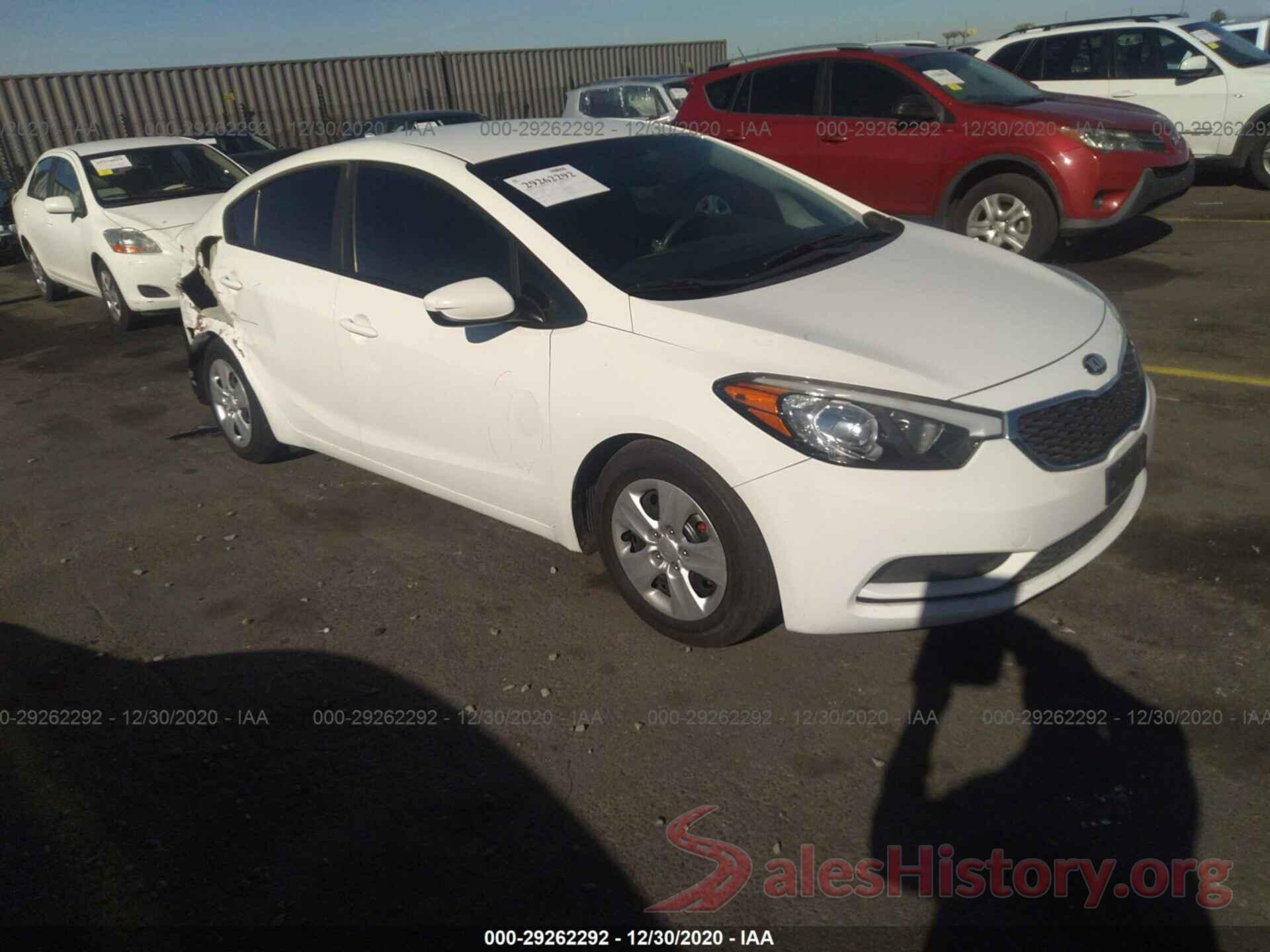 KNAFK4A61G5582425 2016 KIA FORTE