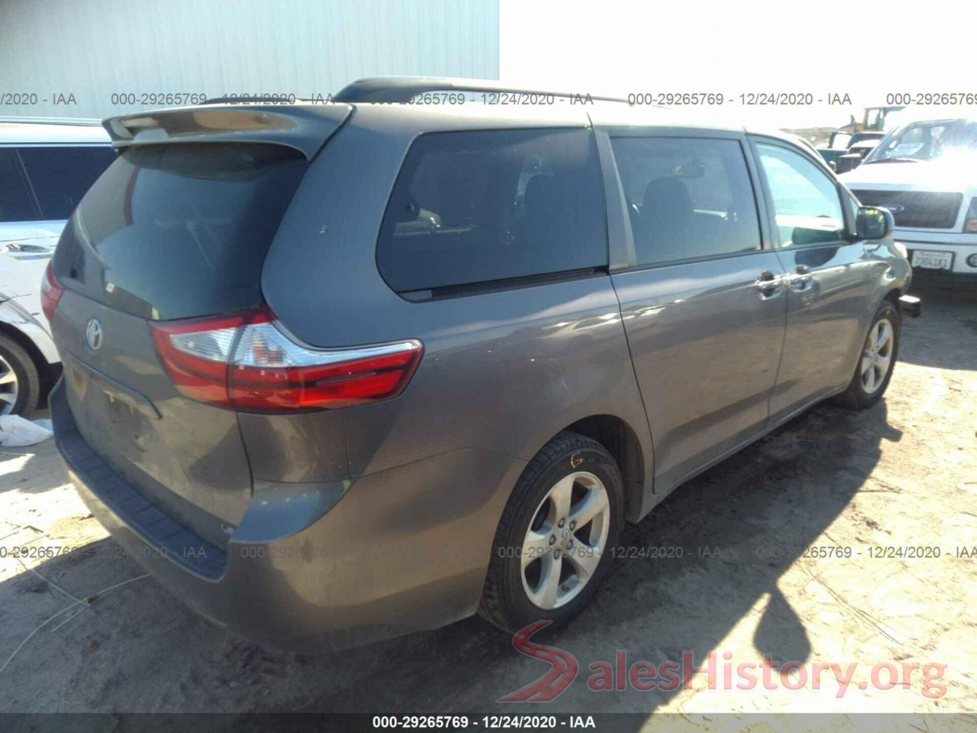 5TDKZ3DCXHS824259 2017 TOYOTA SIENNA