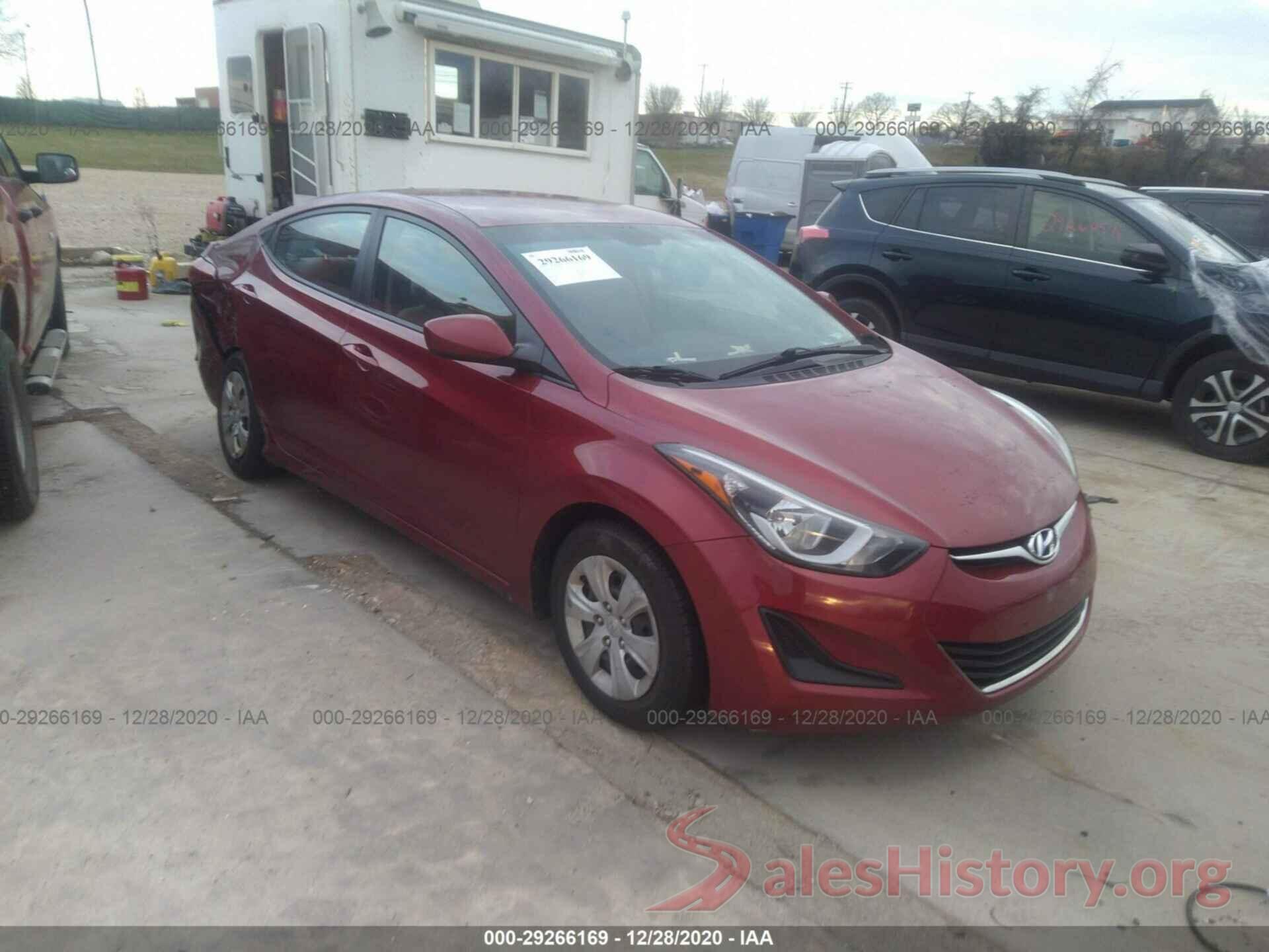 5NPDH4AE7GH788607 2016 HYUNDAI ELANTRA