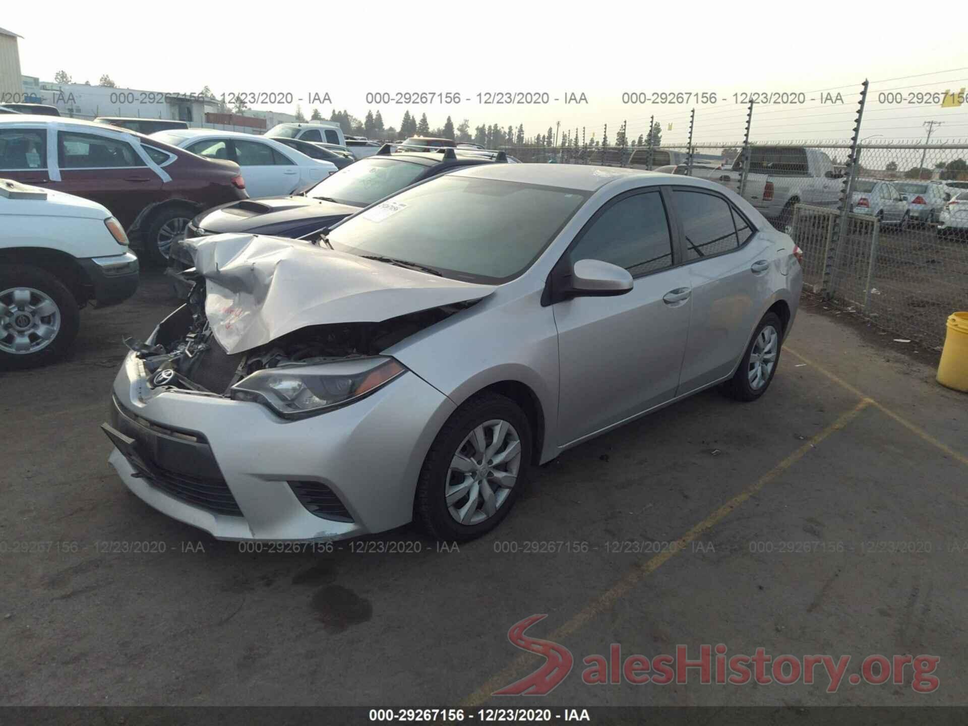 5YFBURHE3GP519206 2016 TOYOTA COROLLA