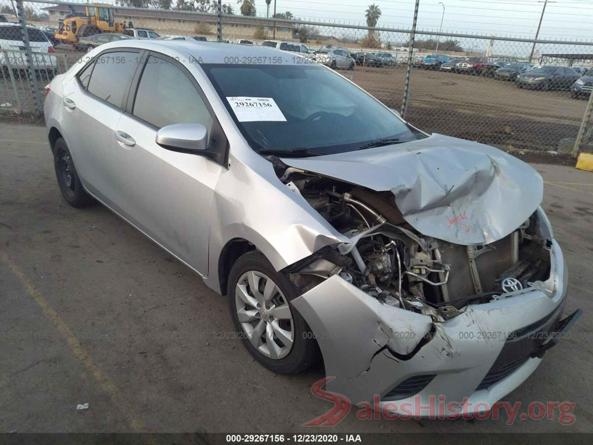 5YFBURHE3GP519206 2016 TOYOTA COROLLA