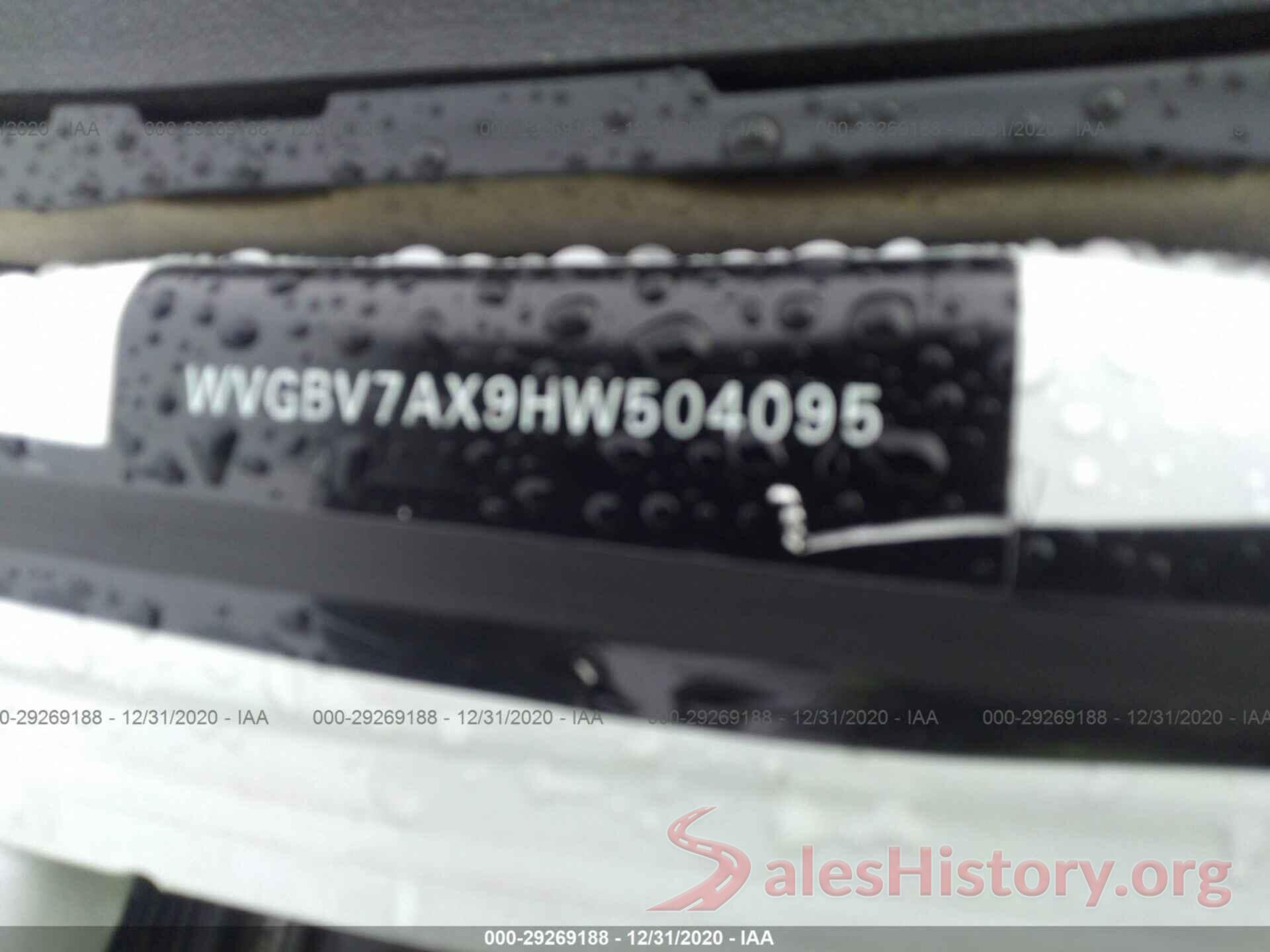 WVGBV7AX9HW504095 2017 VOLKSWAGEN TIGUAN