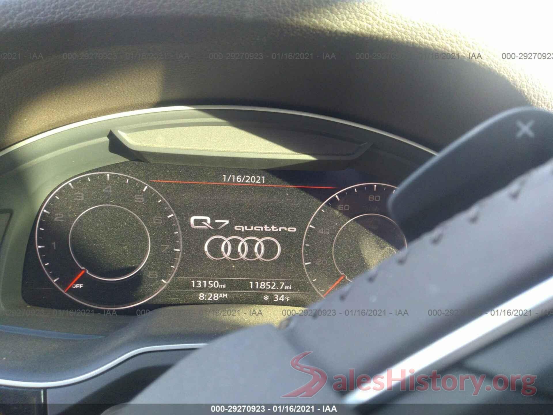 WA1LAAF78KD016246 2019 AUDI Q7