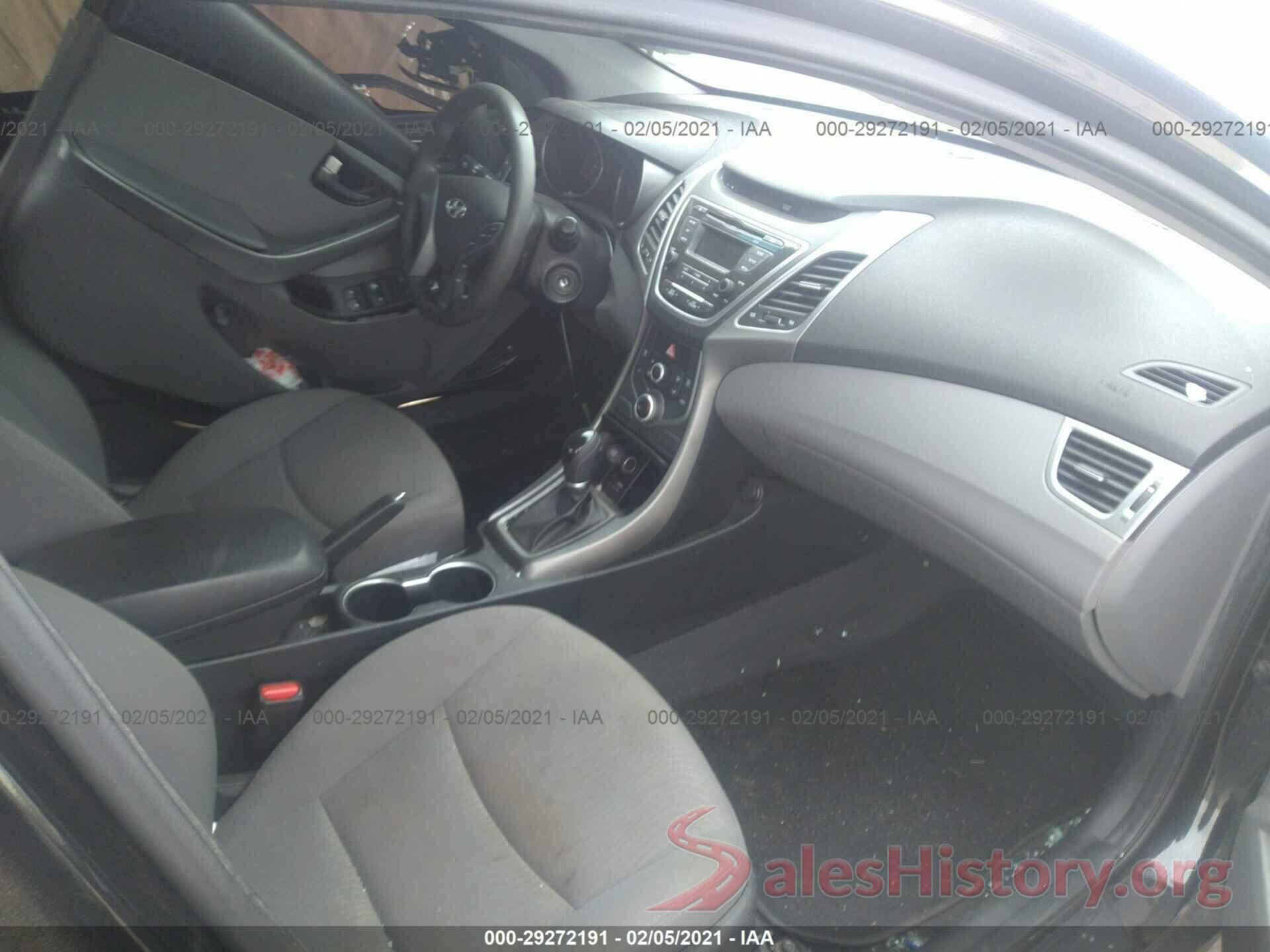 5NPDH4AE3GH700913 2016 HYUNDAI ELANTRA