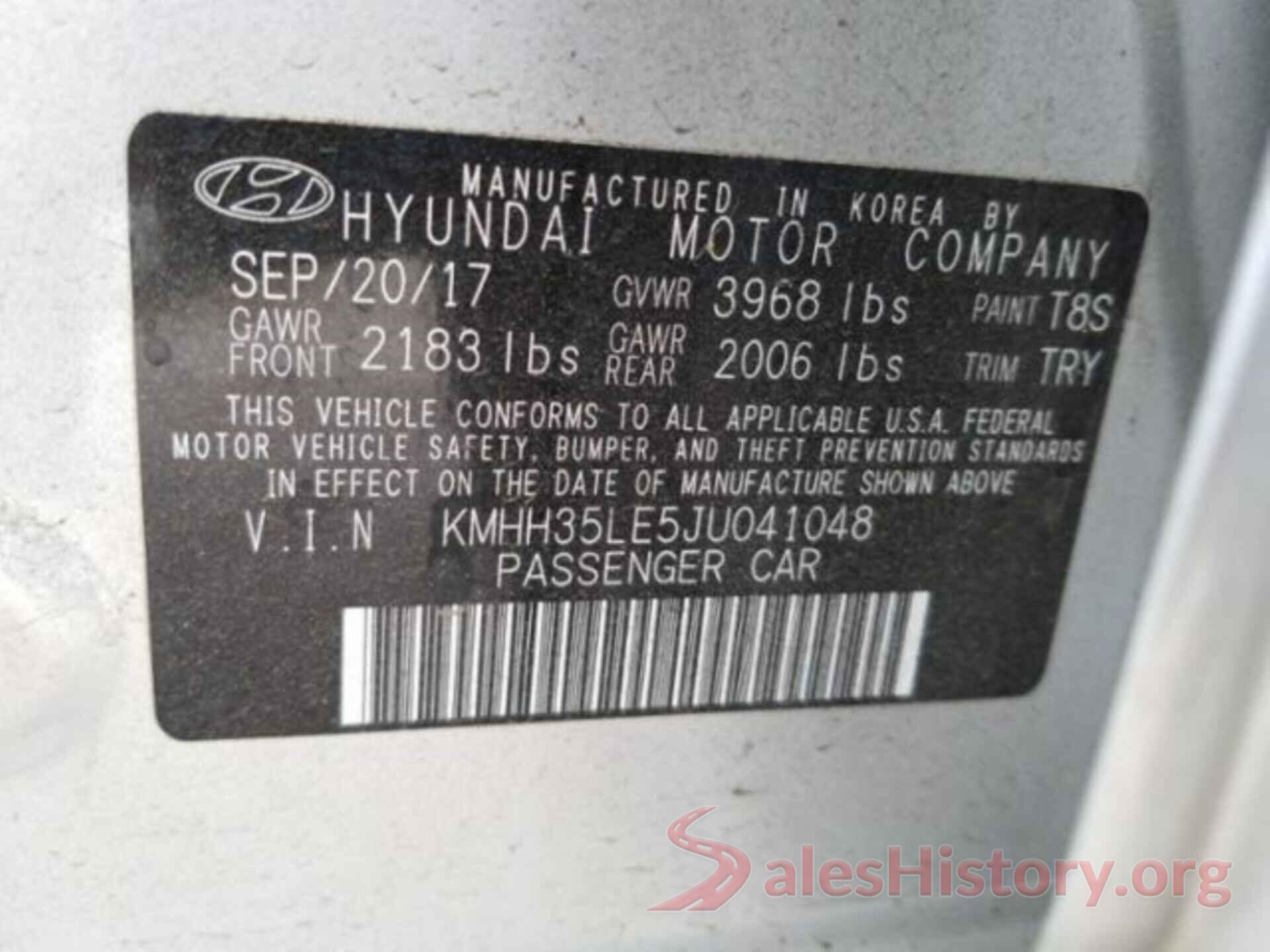 KMHH35LE5JU041048 2018 HYUNDAI ELANTRA GT