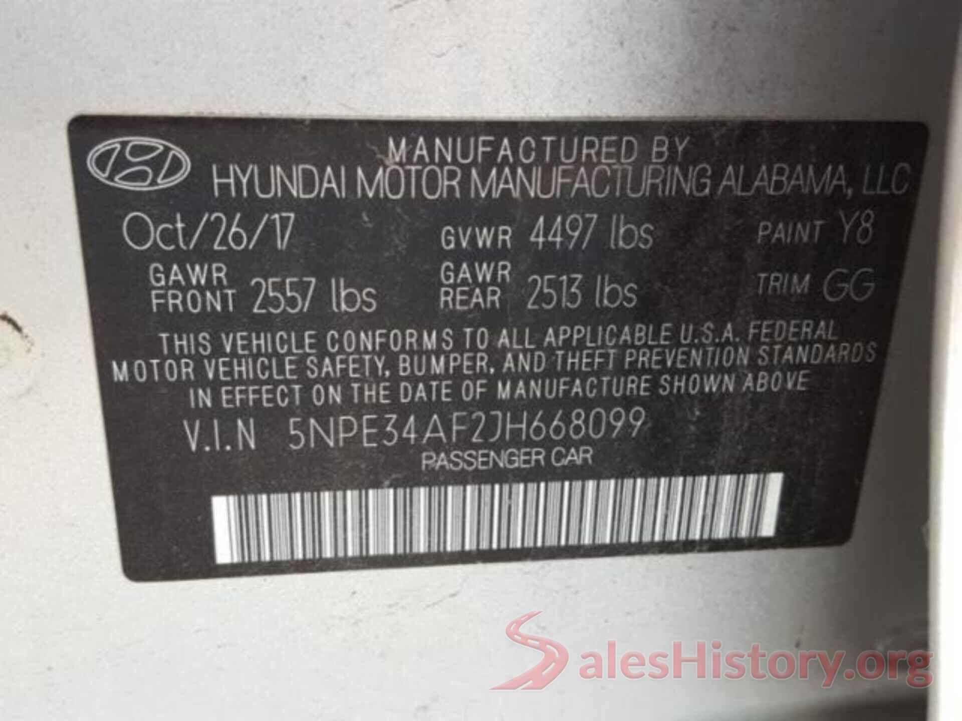 5NPE34AF2JH668099 2018 HYUNDAI SONATA