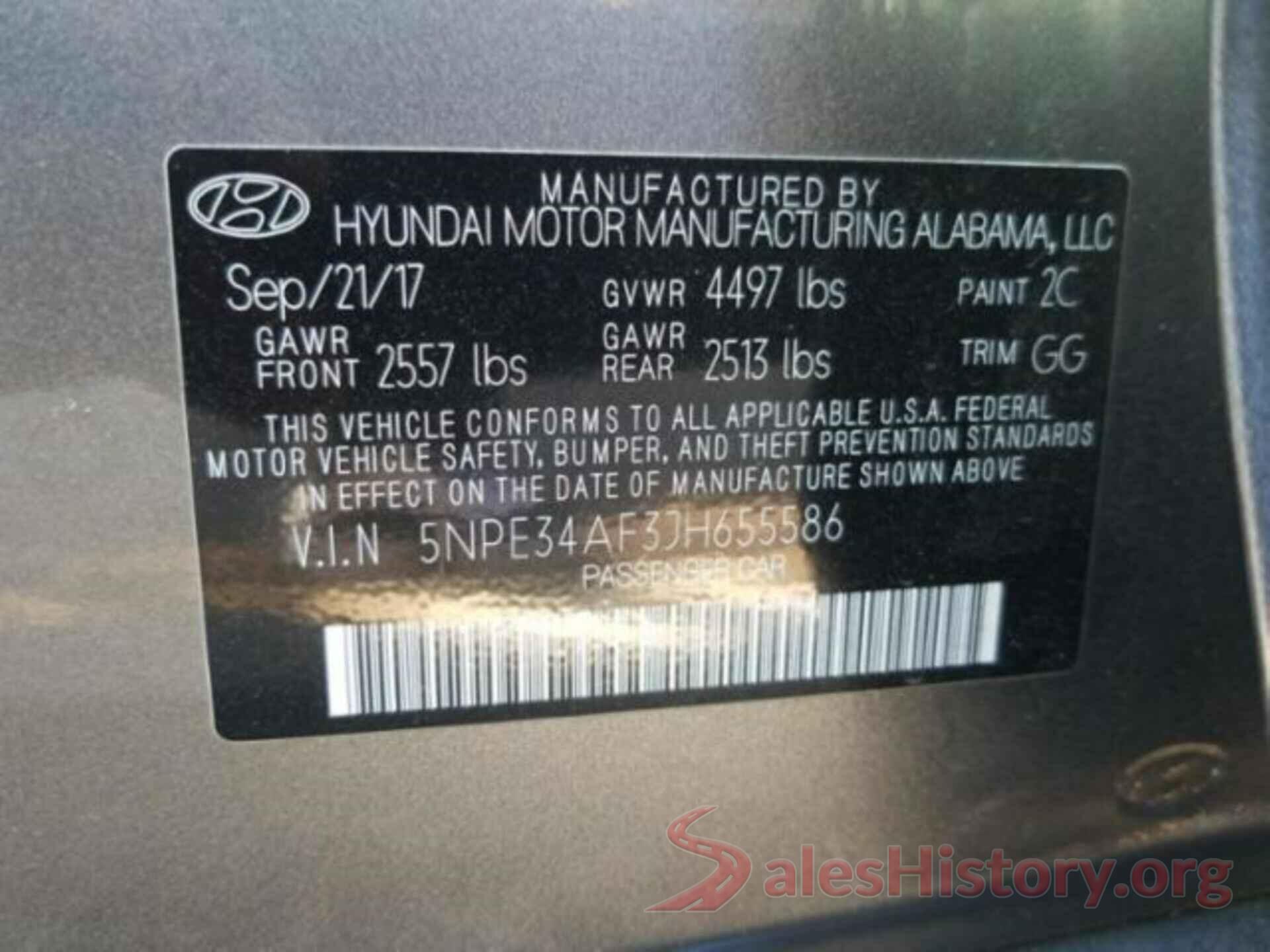 5NPE34AF3JH655586 2018 HYUNDAI SONATA