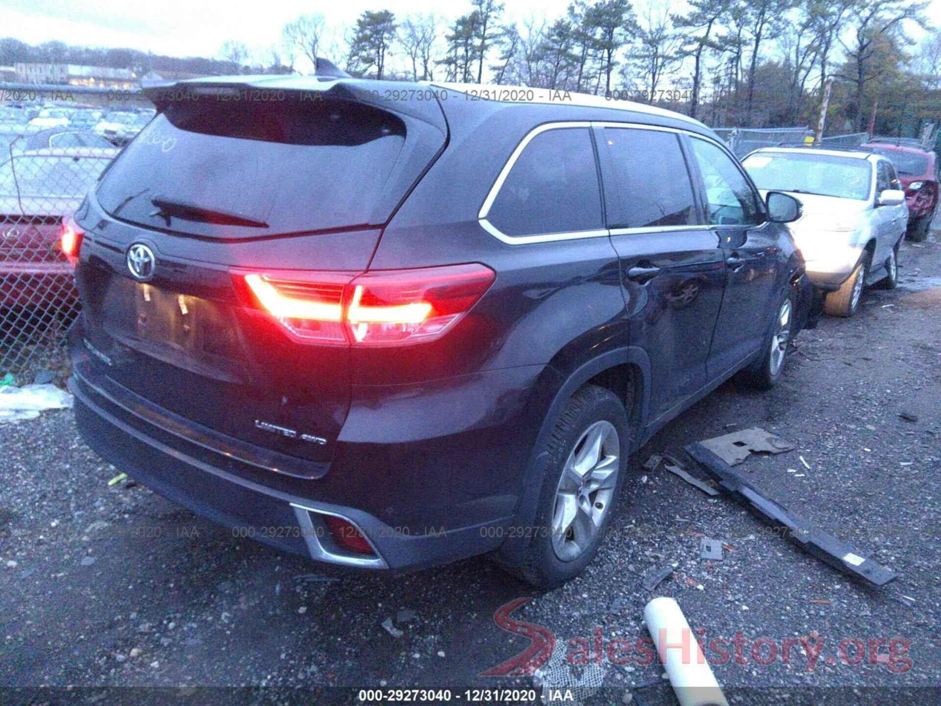 5TDDZRFH6JS872545 2018 TOYOTA HIGHLANDER