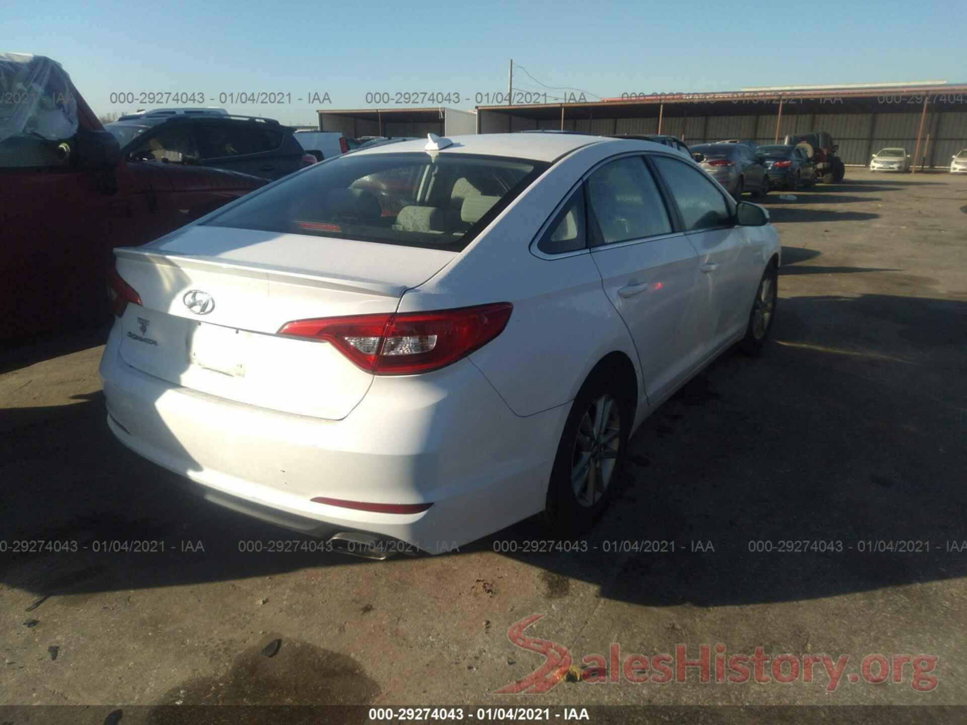 5NPE24AF5GH362087 2016 HYUNDAI SONATA