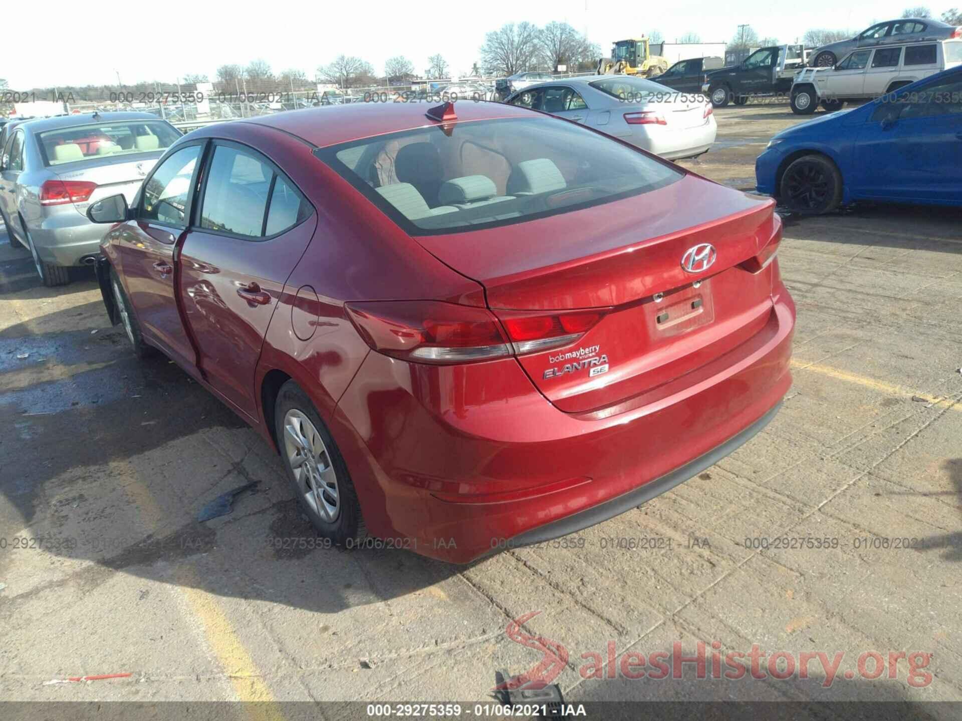 KMHD74LF6HU076231 2017 HYUNDAI ELANTRA