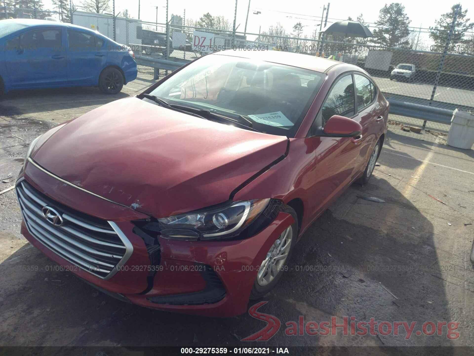 KMHD74LF6HU076231 2017 HYUNDAI ELANTRA