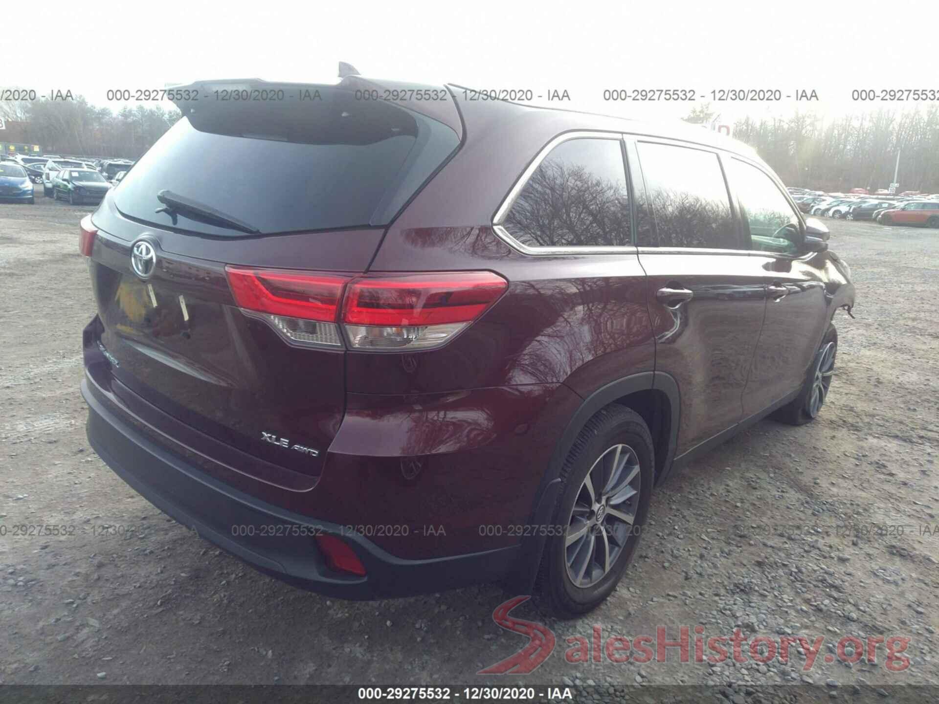 5TDJZRFH1KS719916 2019 TOYOTA HIGHLANDER