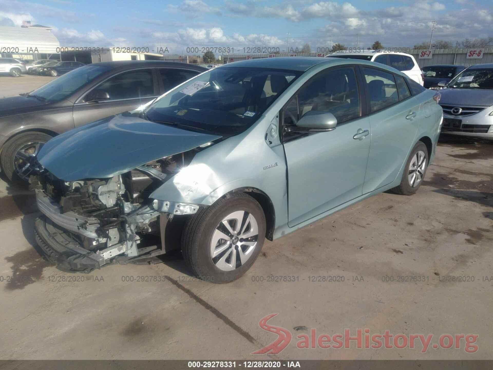 JTDKBRFU2H3047283 2017 TOYOTA PRIUS