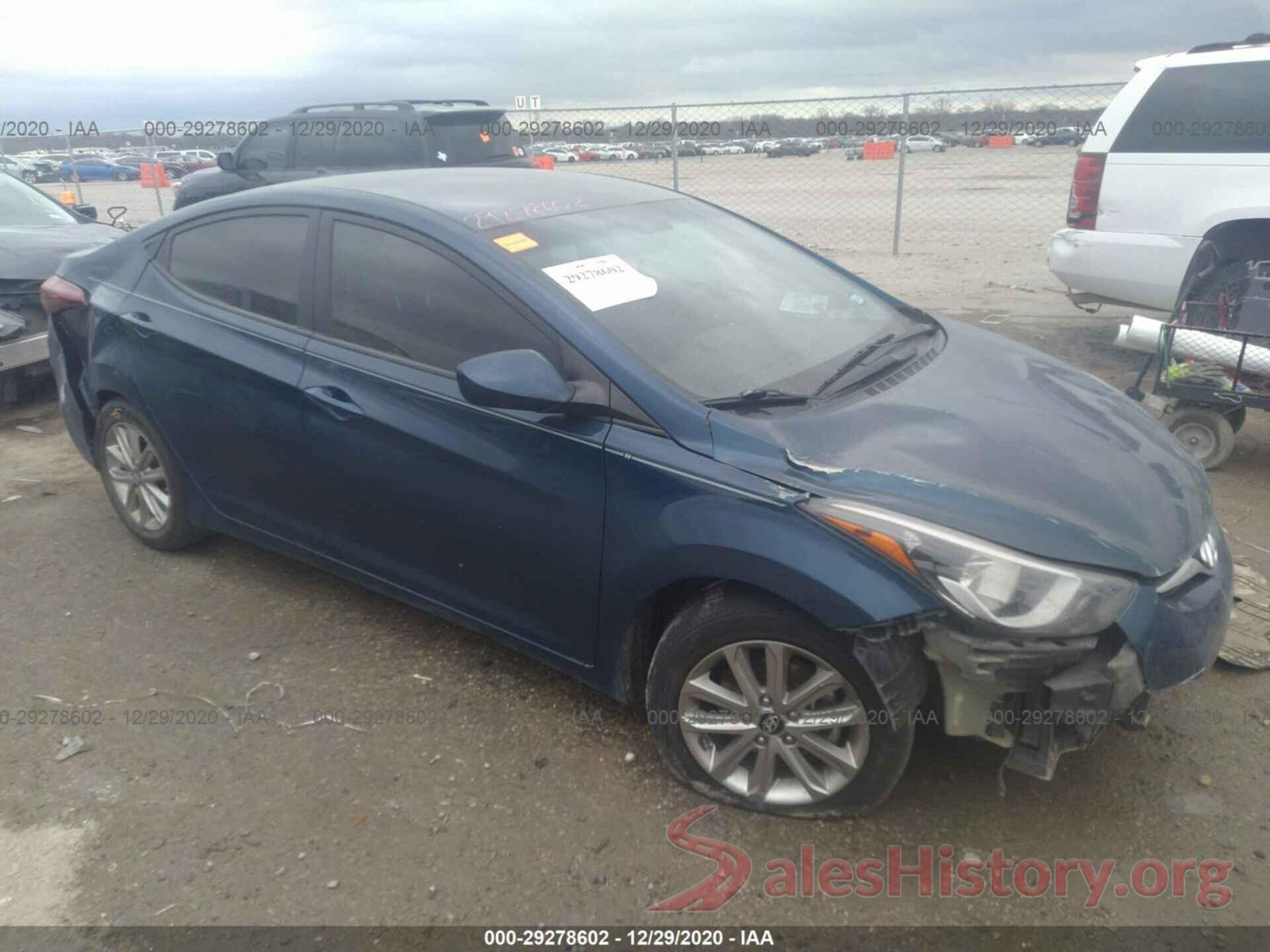 KMHDH4AEXGU601491 2016 HYUNDAI ELANTRA