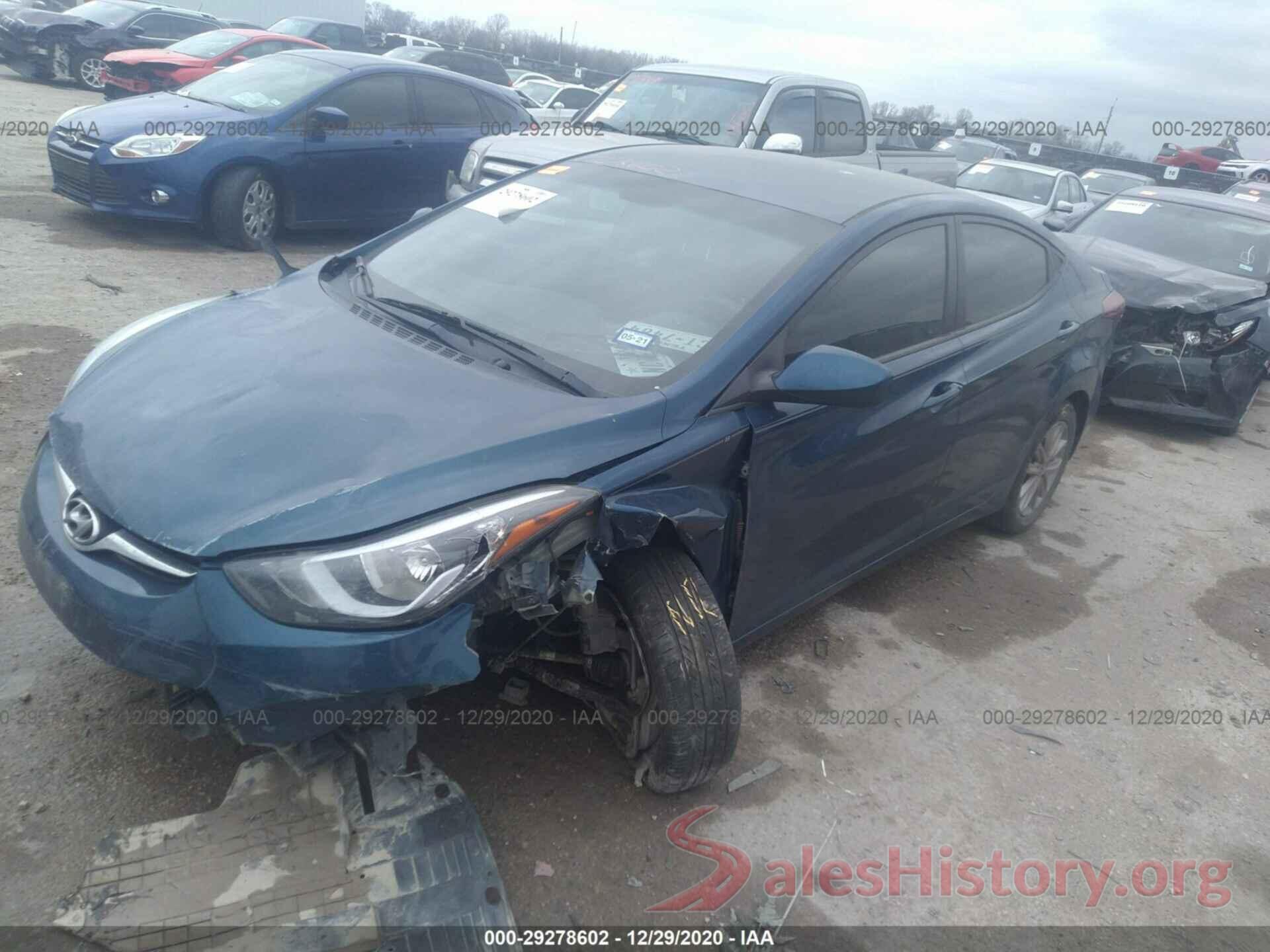 KMHDH4AEXGU601491 2016 HYUNDAI ELANTRA