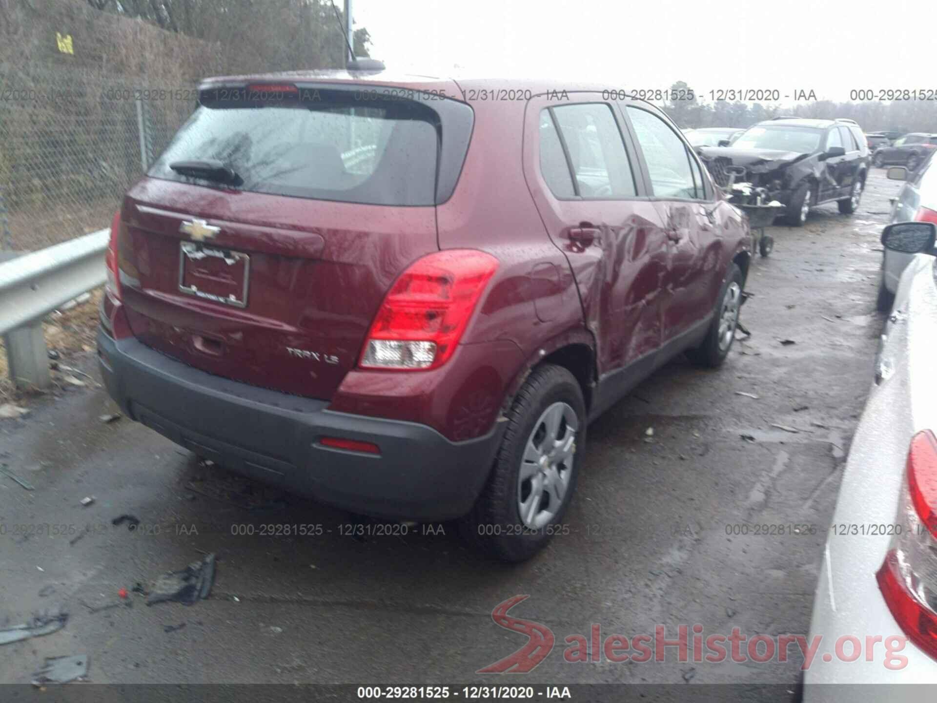 3GNCJKSB0GL225740 2016 CHEVROLET TRAX