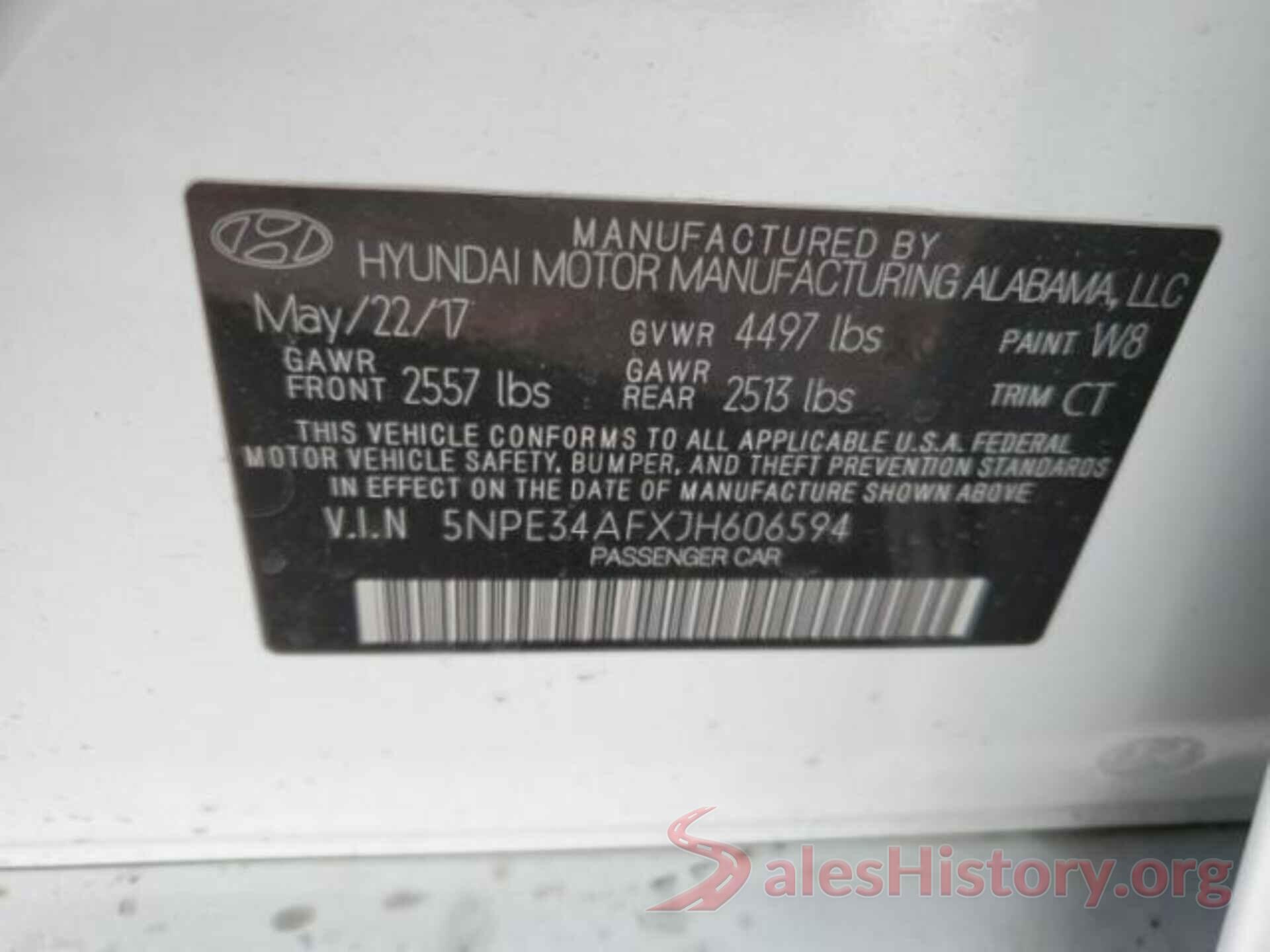 5NPE34AFXJH606594 2018 HYUNDAI SONATA