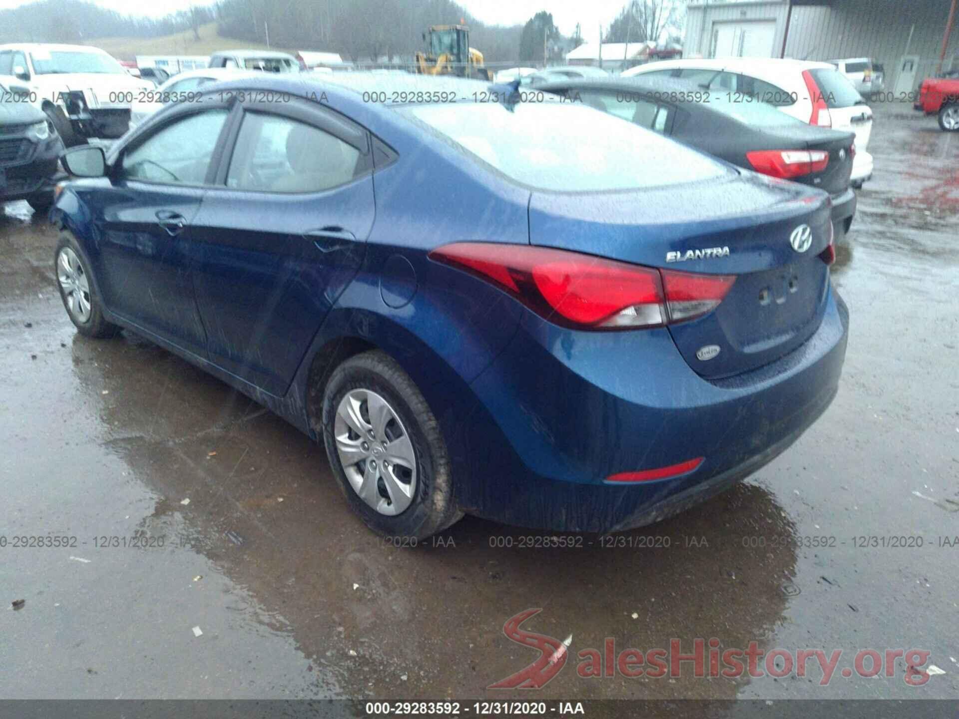 5NPDH4AEXGH761899 2016 HYUNDAI ELANTRA